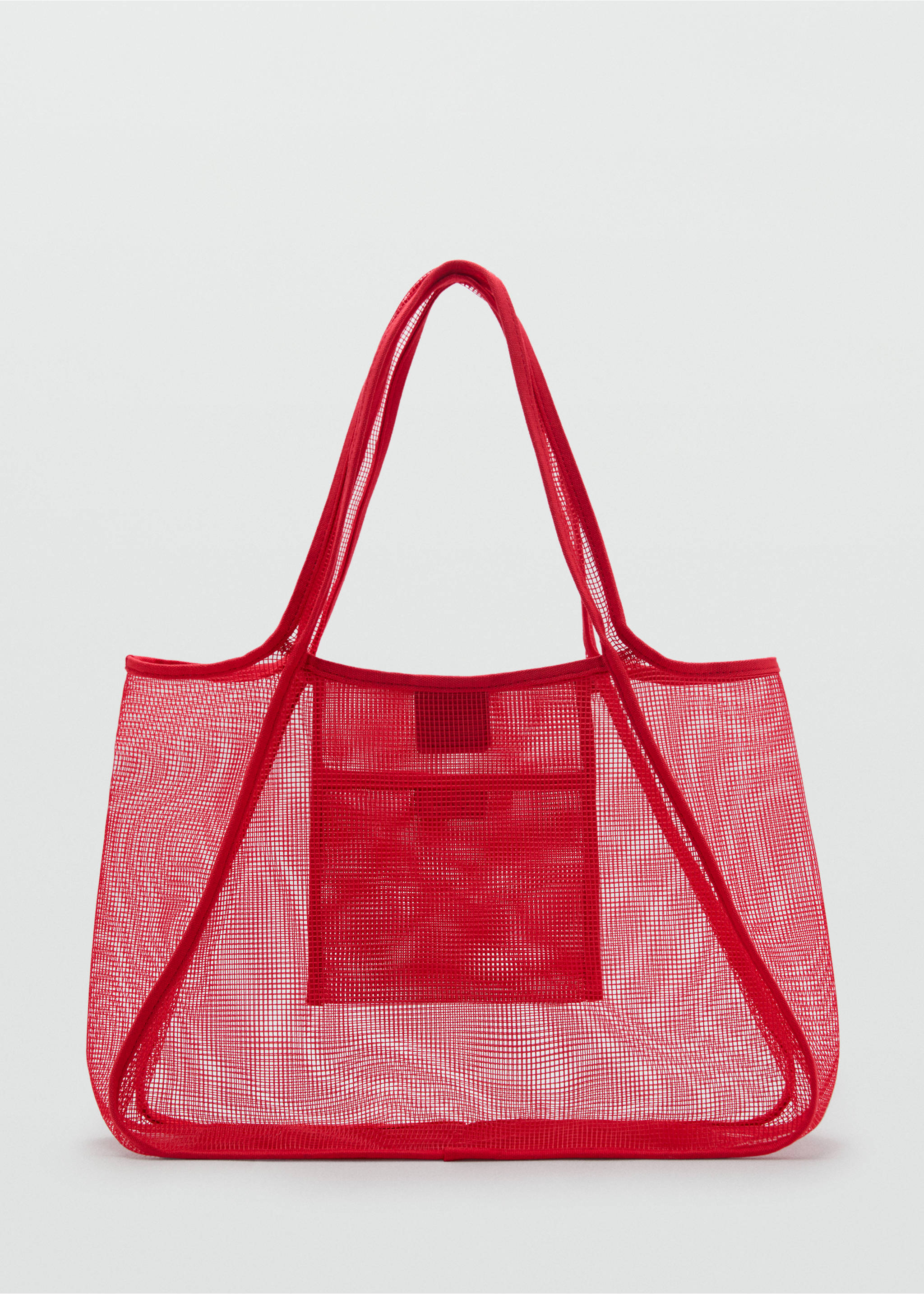 Mesh shopper bag - Article without model, Red. Ref: 87015752-00.