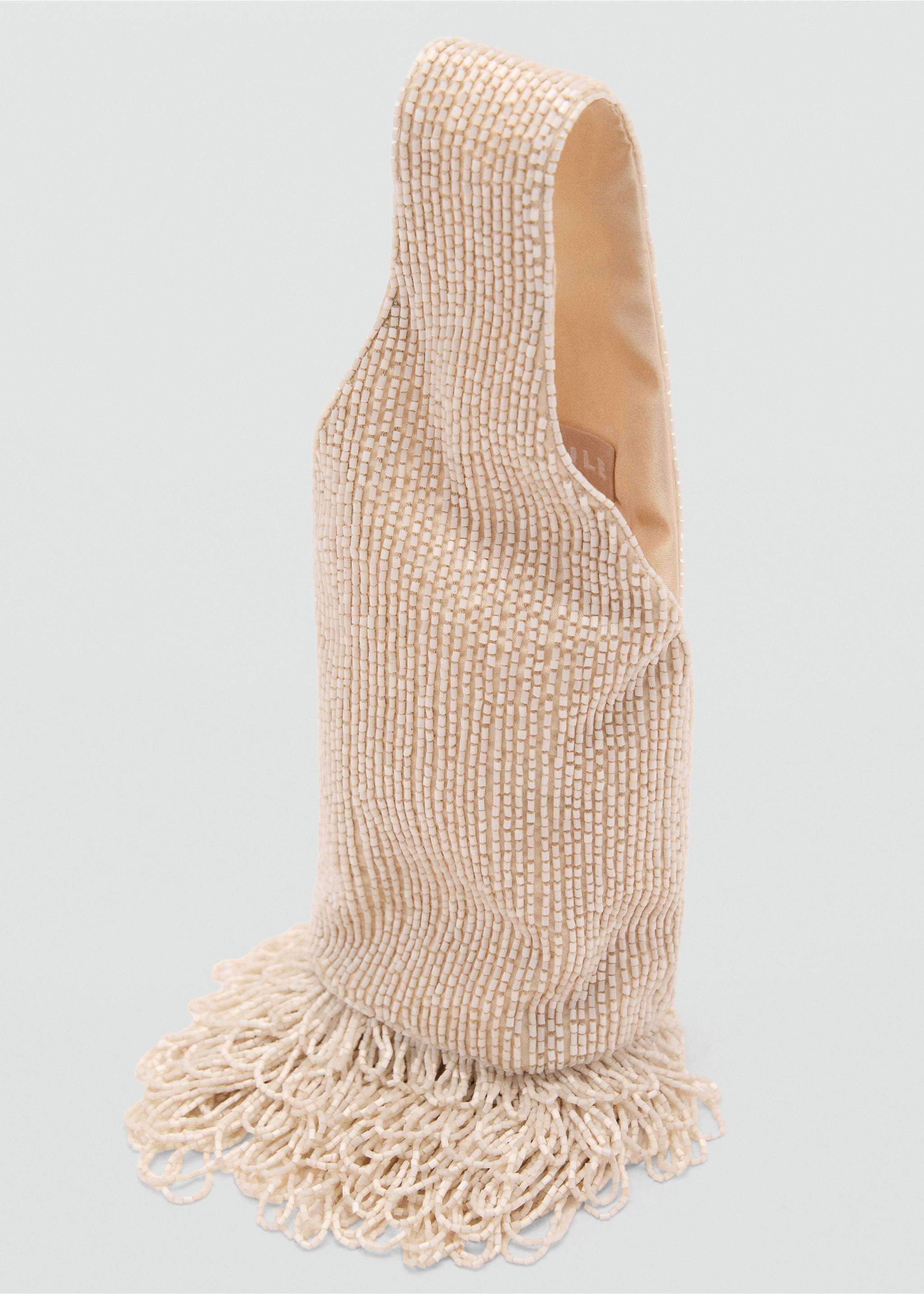 Bolso mano bordado pedrería - Detalle del artículo 3, Gris claro/pastel. Ref: 87015753-00.