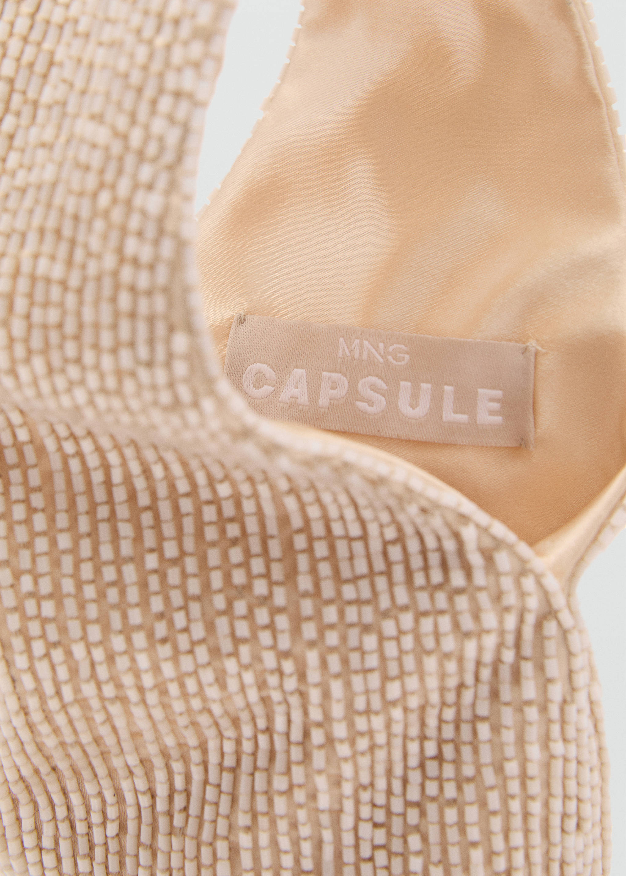 Rhinestone-embroidered handbag - Details of the article 4