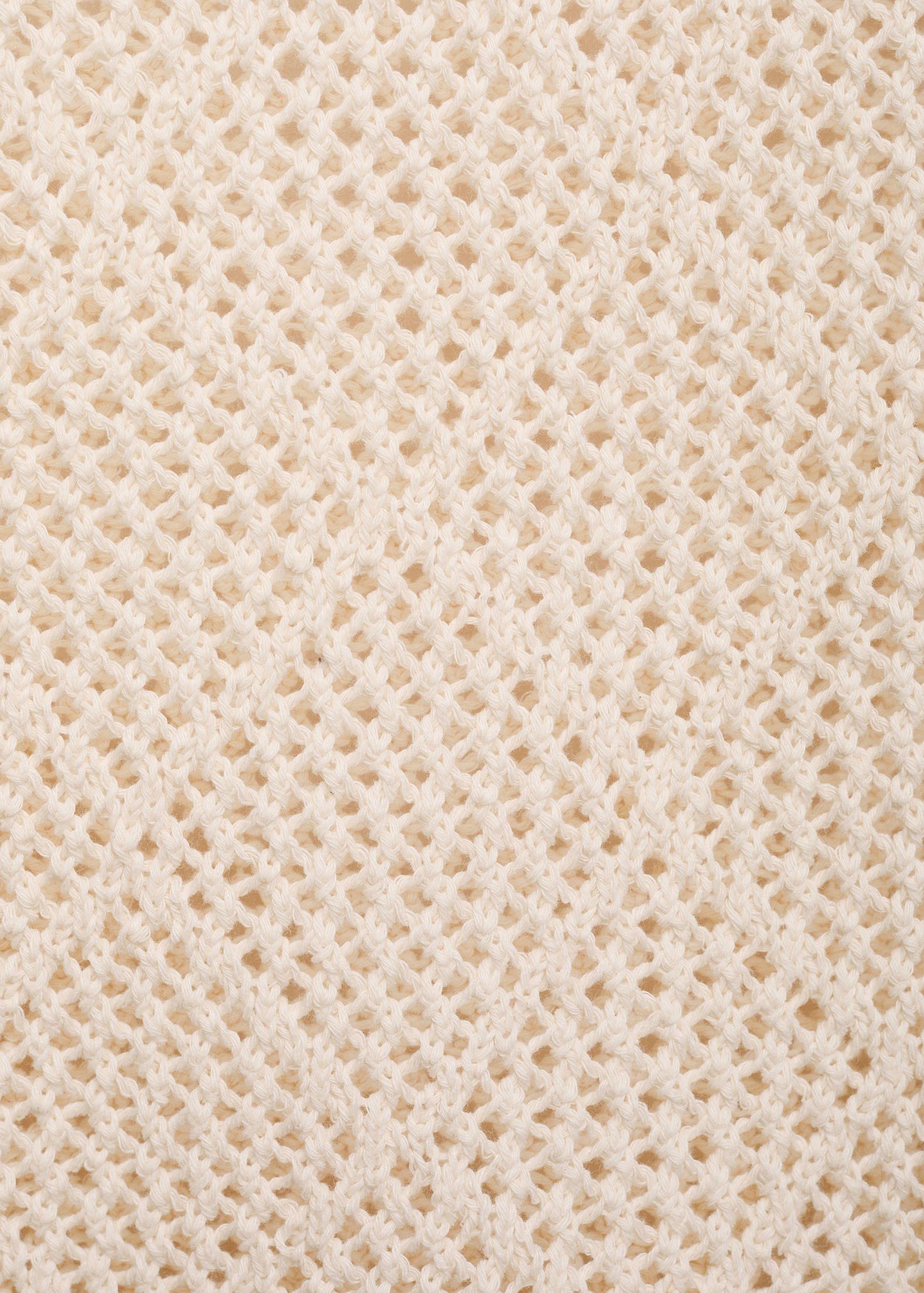 Openwork knitted cotton sweater - Details of the article 8