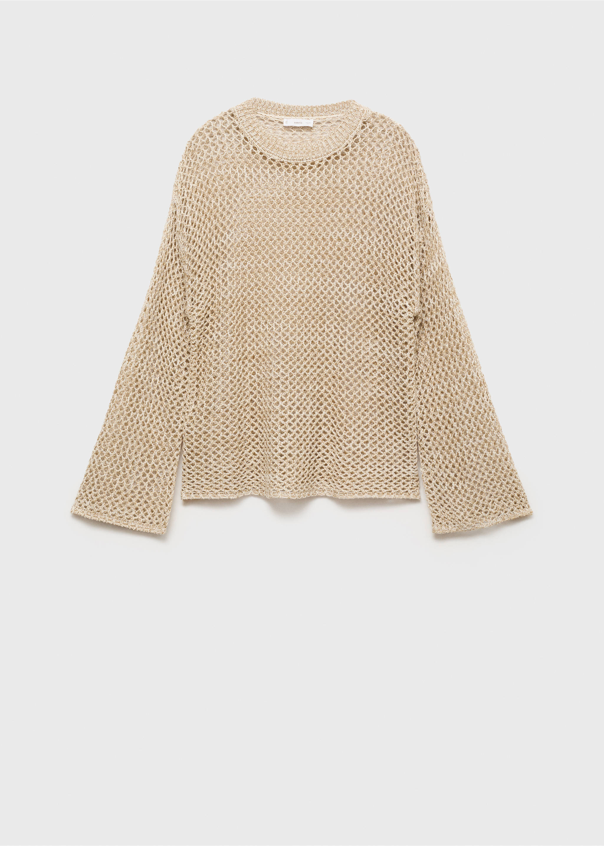 Pull en maille ajourée - Article sans modèle, Beige. Ref: 87015757-00.