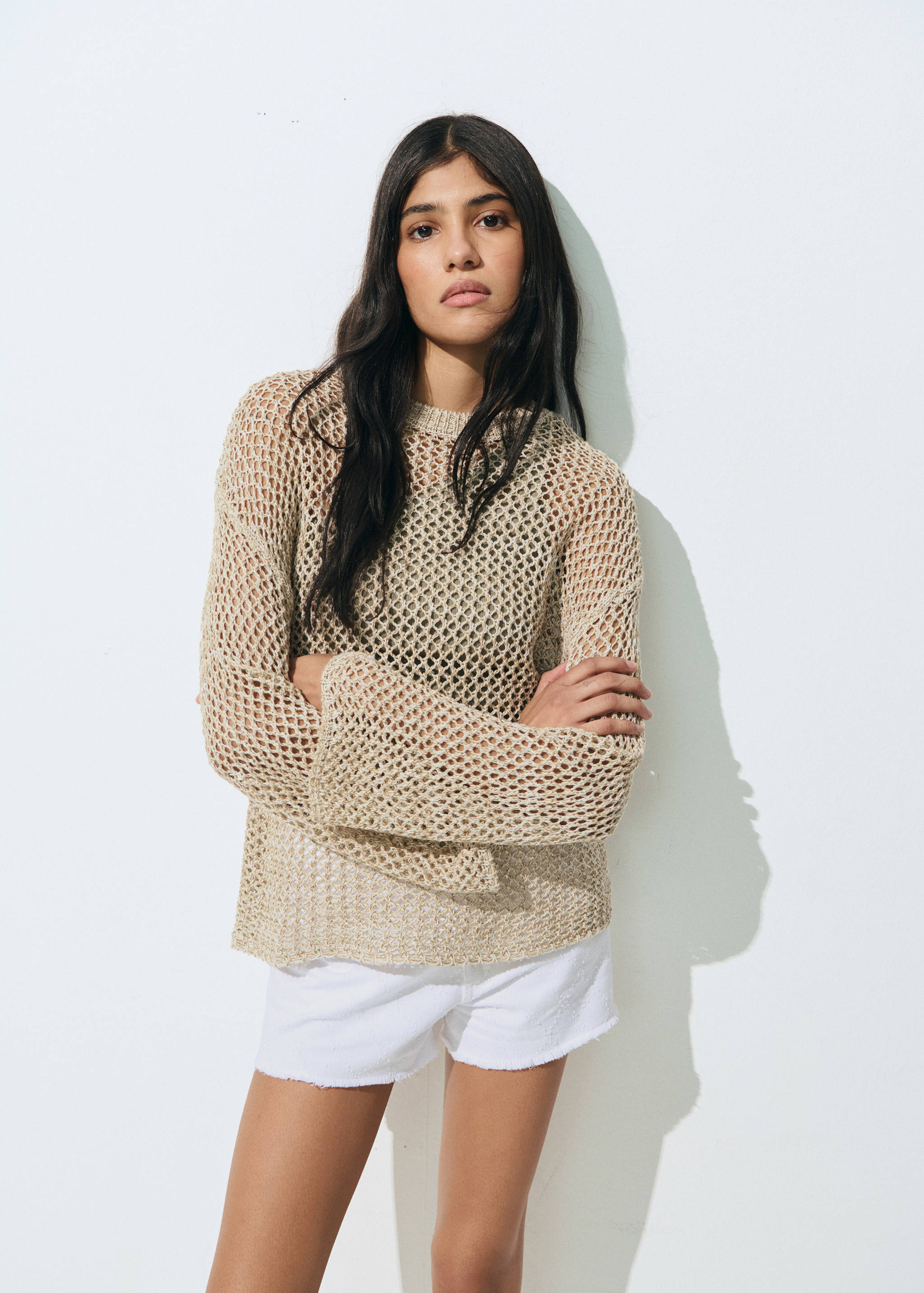 Pullover mit Lochstrickmuster - Detail des Artikels 5