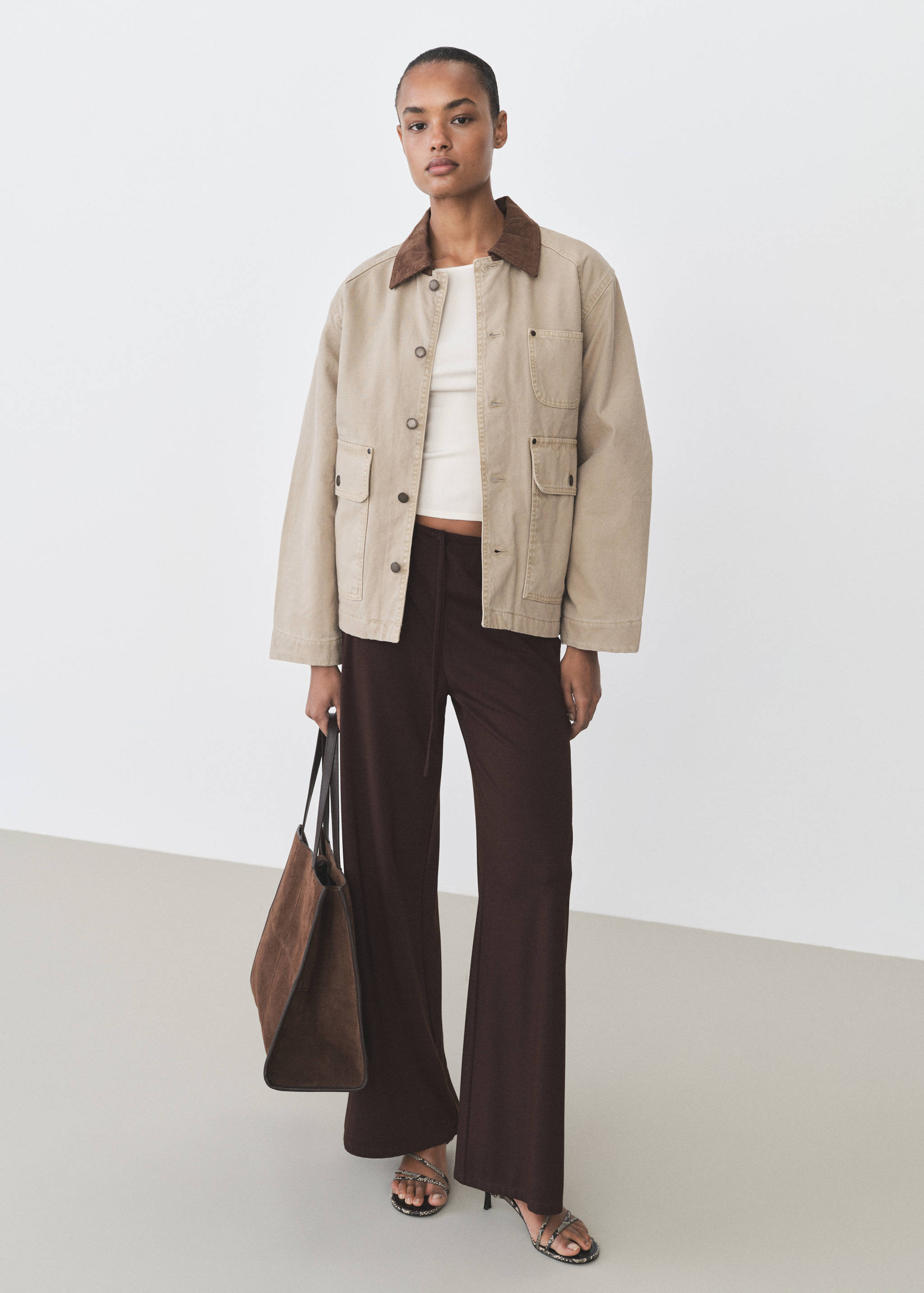 Fine-knit fitted sweater - General plane