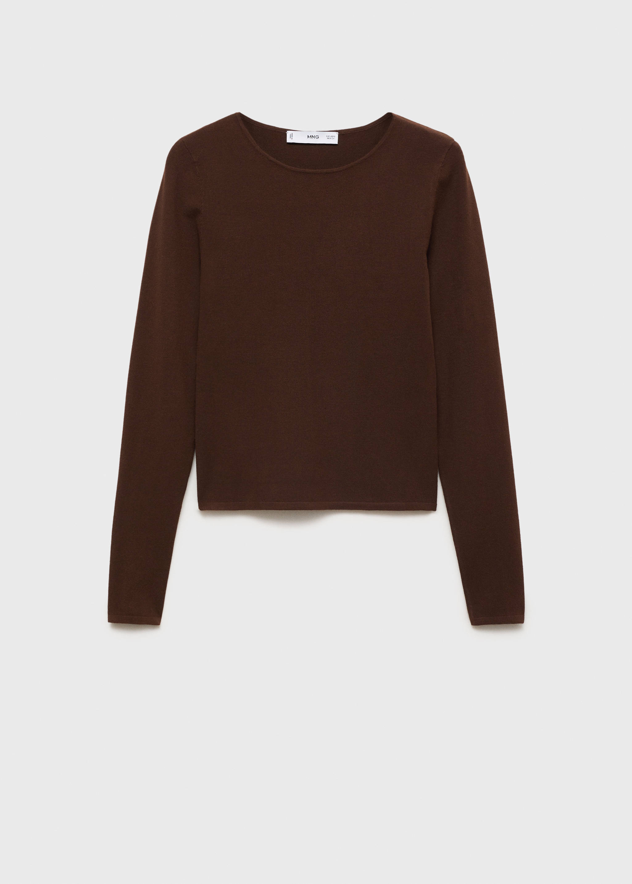 Fine-knit fitted sweater - Article without model