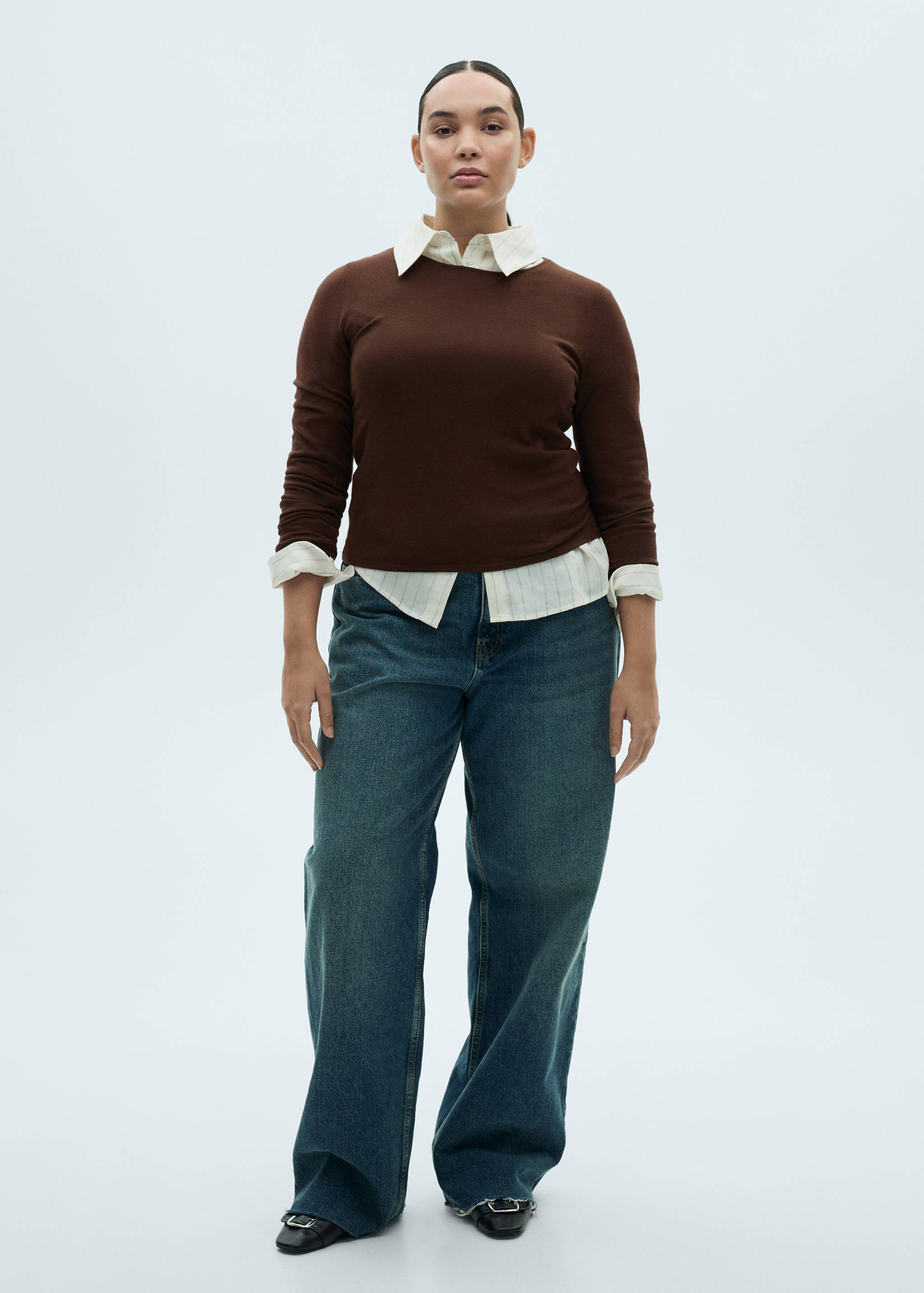 Fine-knit fitted sweater - Details of the article 3