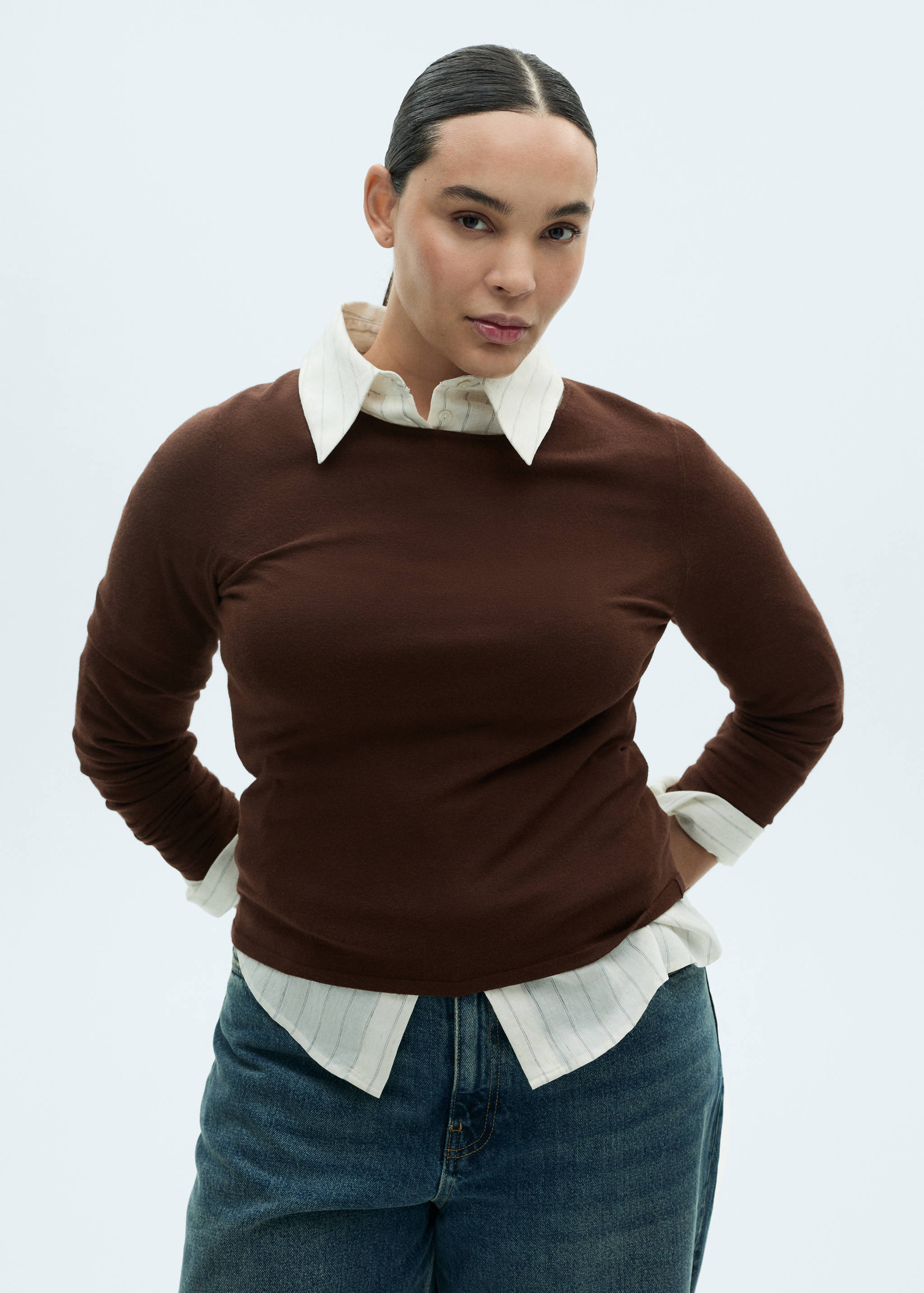 Fine-knit fitted sweater - Details of the article 5