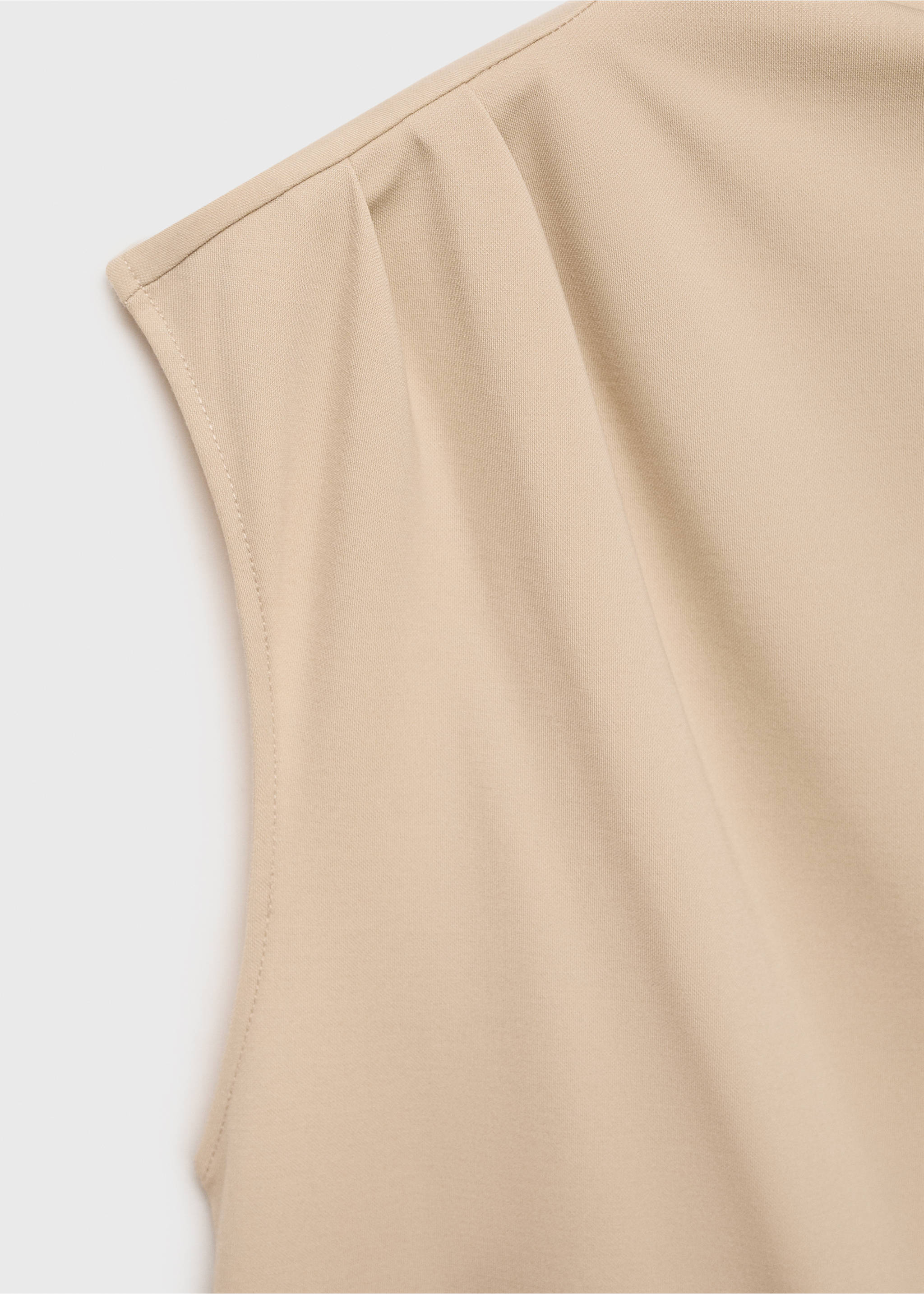 Maternity top with draped neck - Details of the article 8, Sand. Ref: 87015763-00.