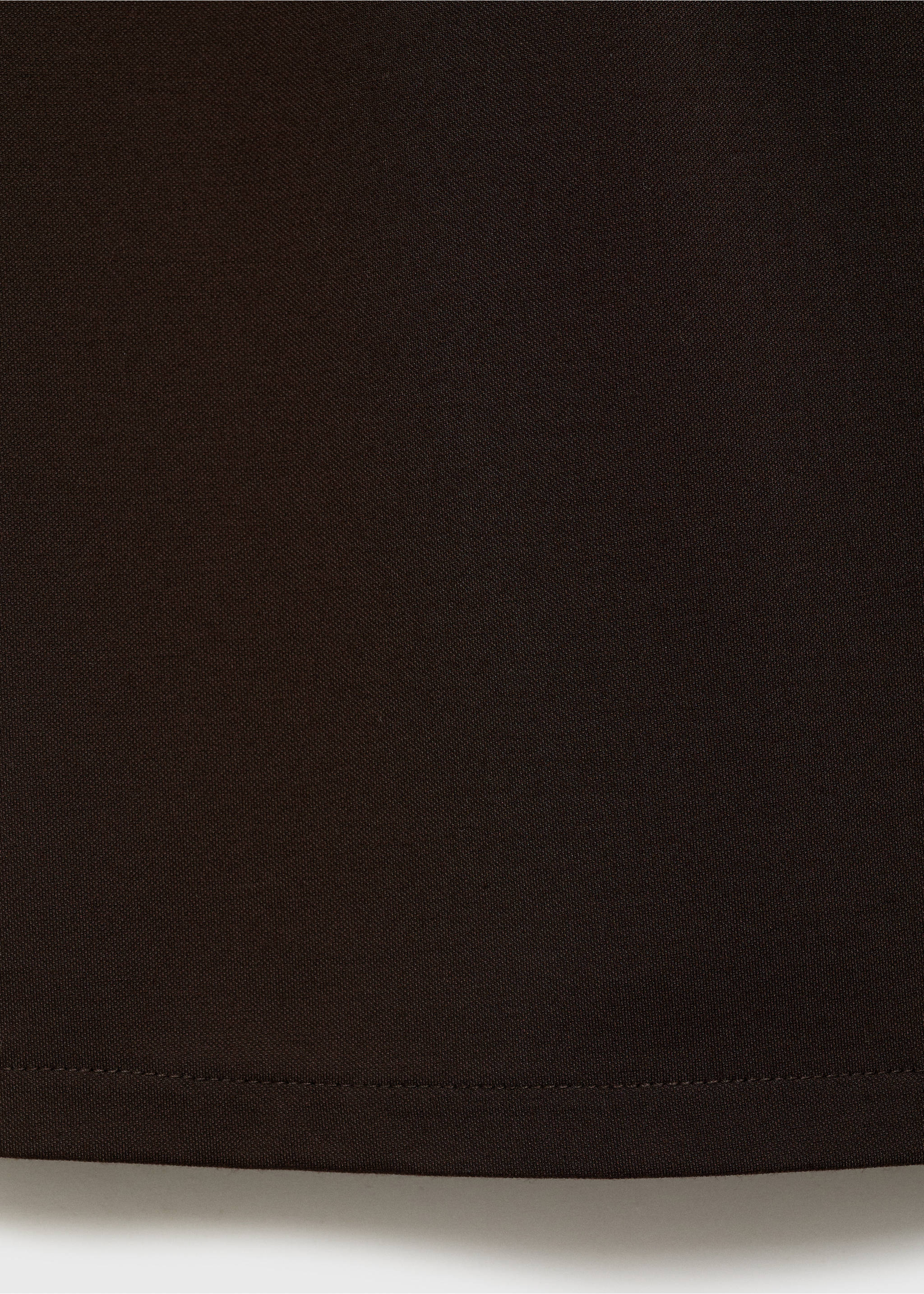 Maternity top with draped neck - Details of the article 0, Chocolate. Ref: 87015763-00.