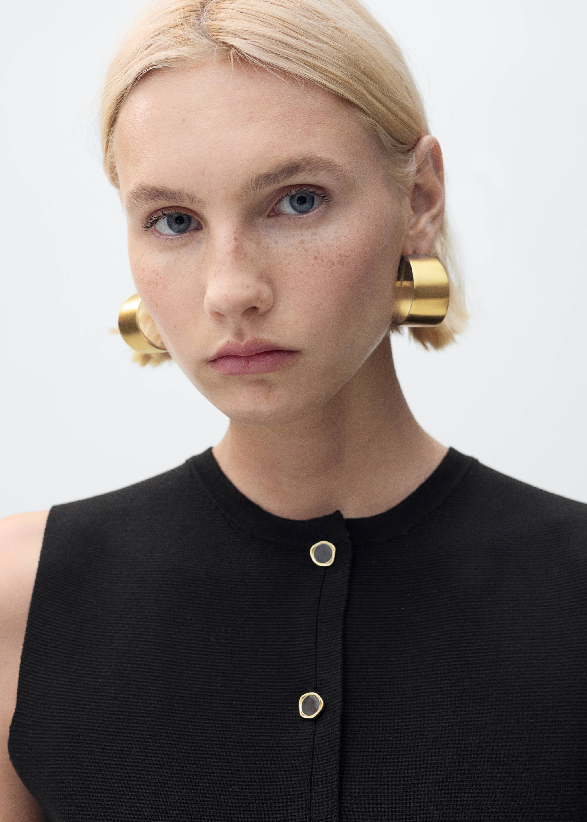 Gilet maille fine boutons - Détail de l'article 1