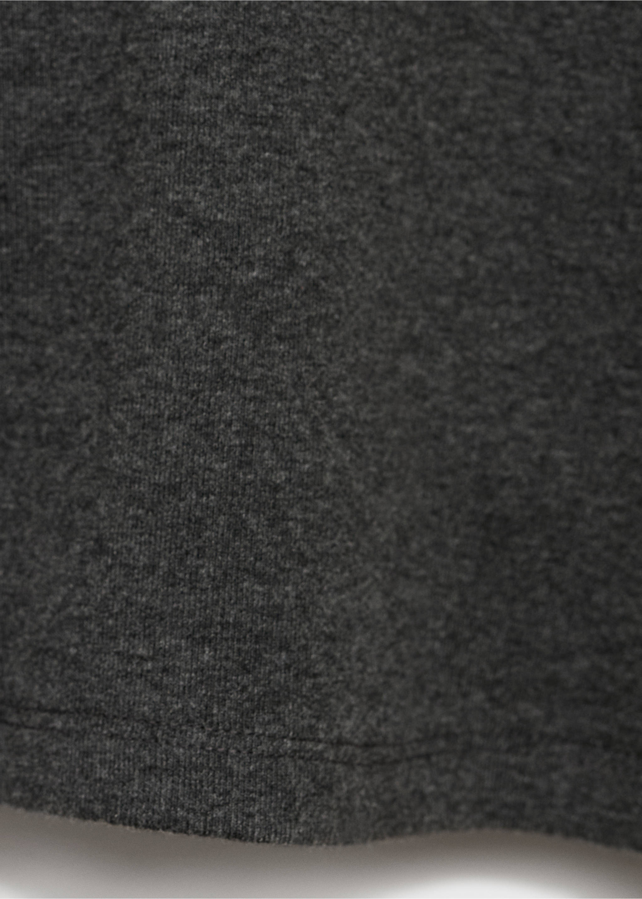 T-shirt en mélange de coton manches courtes - Détail de l'article 0, Gris chiné foncé. Ref: 87015769-00.