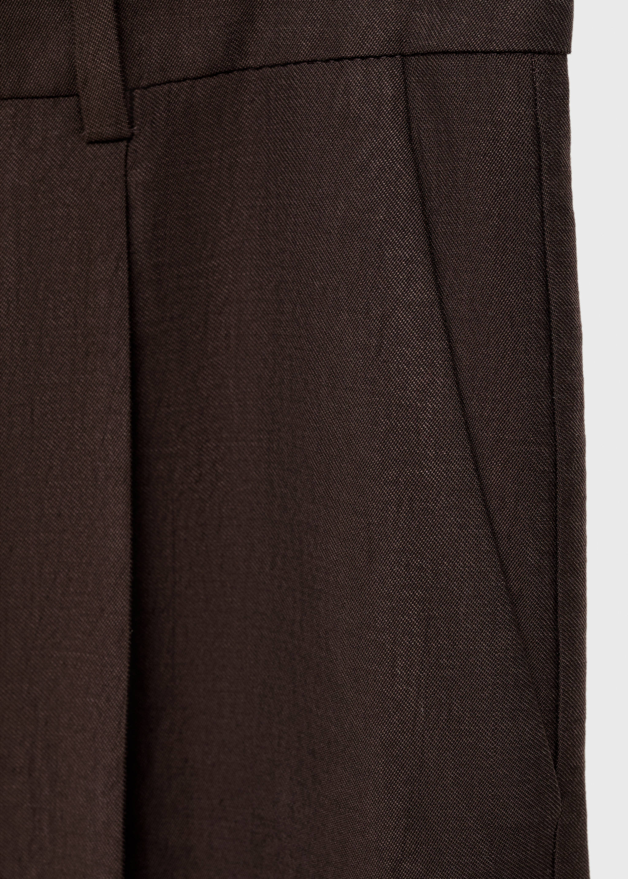 Straight lyocell suit trousers - Details of the article 0
