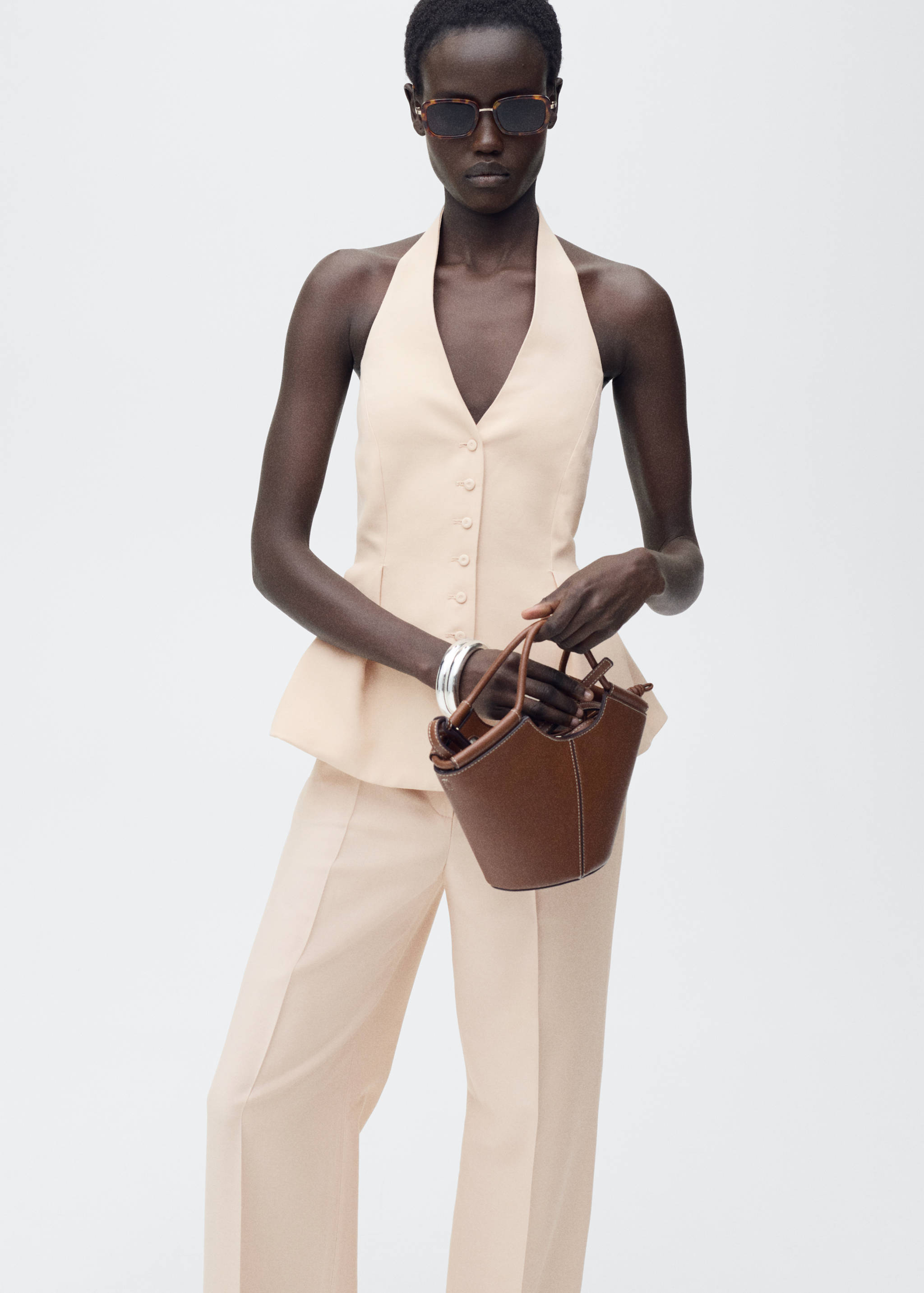 Straight suit trousers - Medium plane