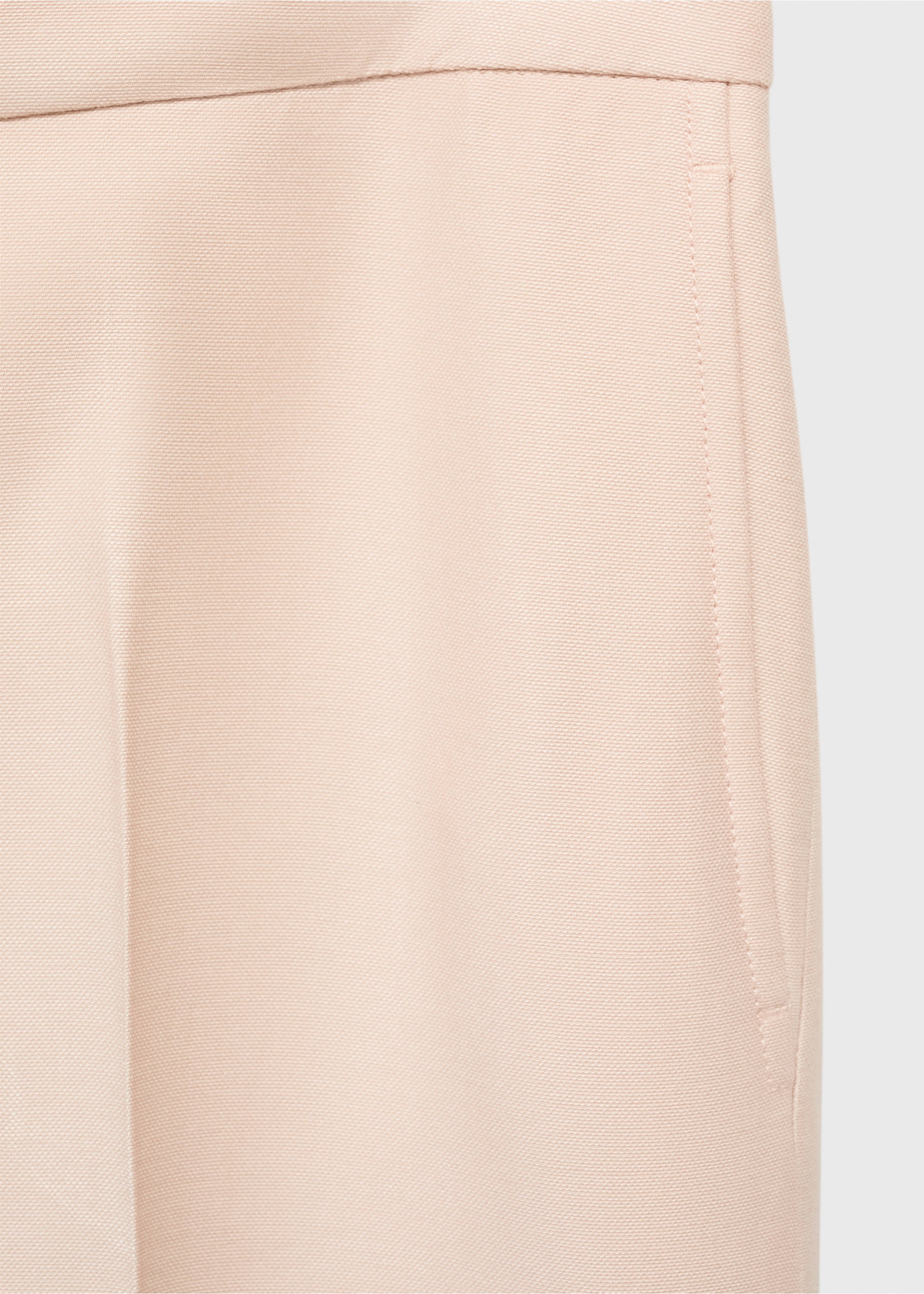 Pantalón recto traje - Detalle del artículo 0, Nude. Ref: 87015771-00.