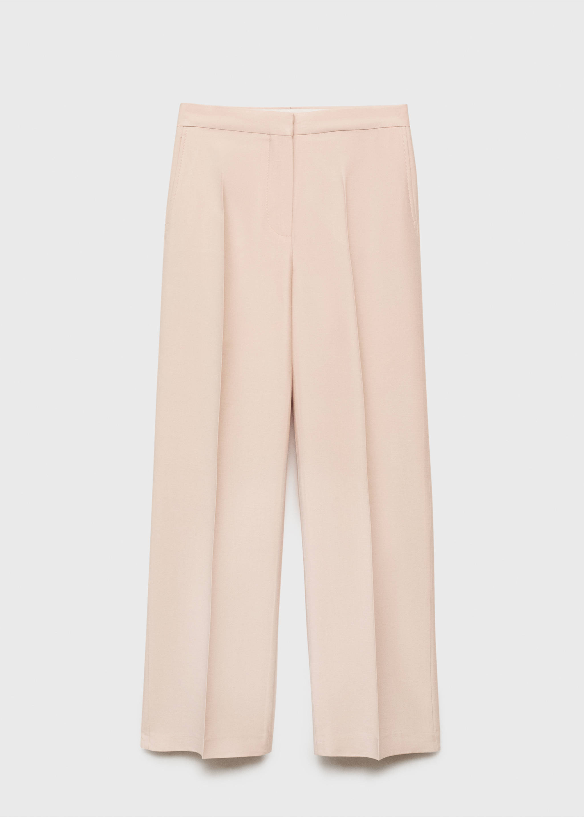 Straight suit trousers - Article without model, Nude. Ref: 87015771-00.
