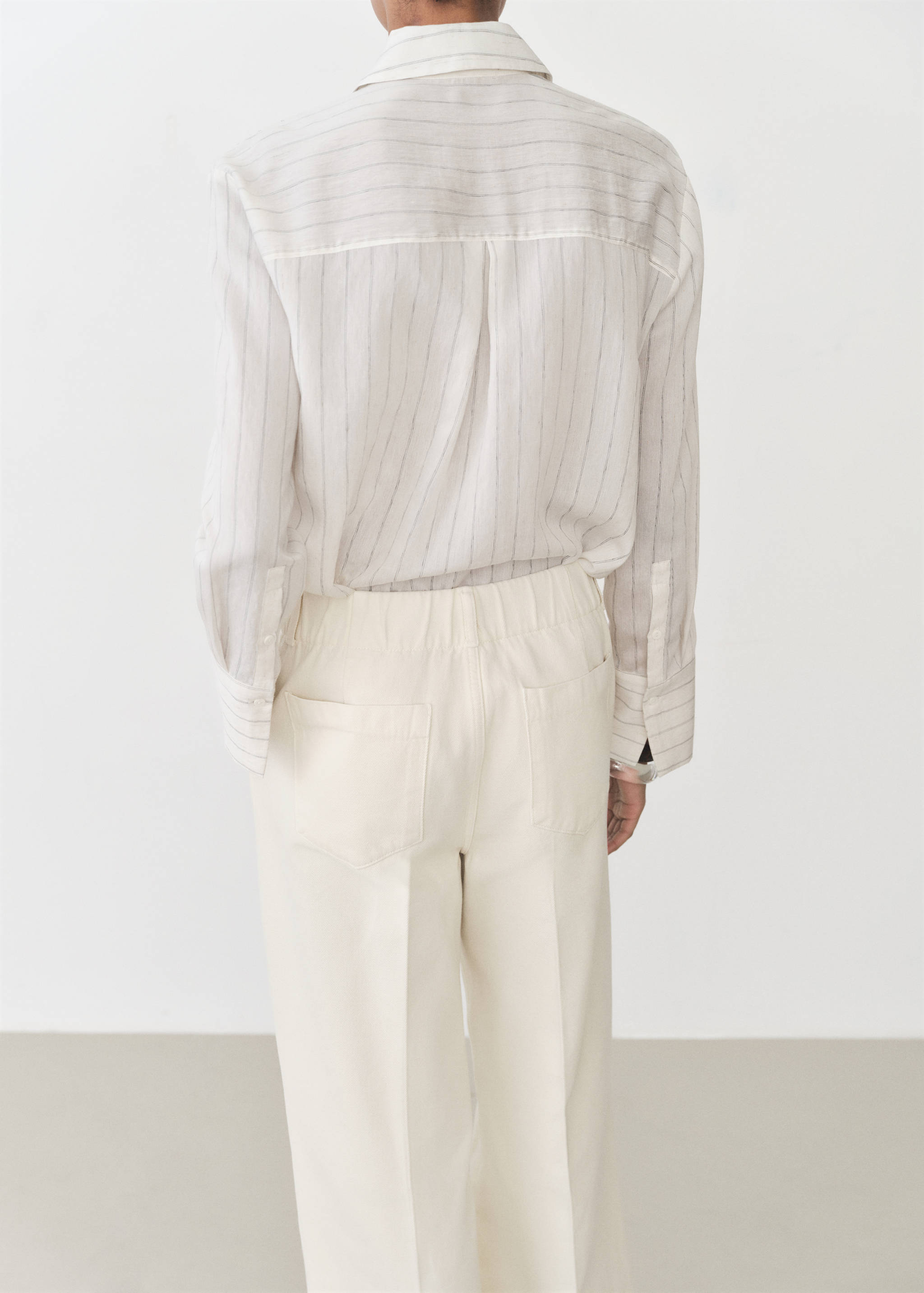 Pantalón wide leg algodón - Reverso del artículo