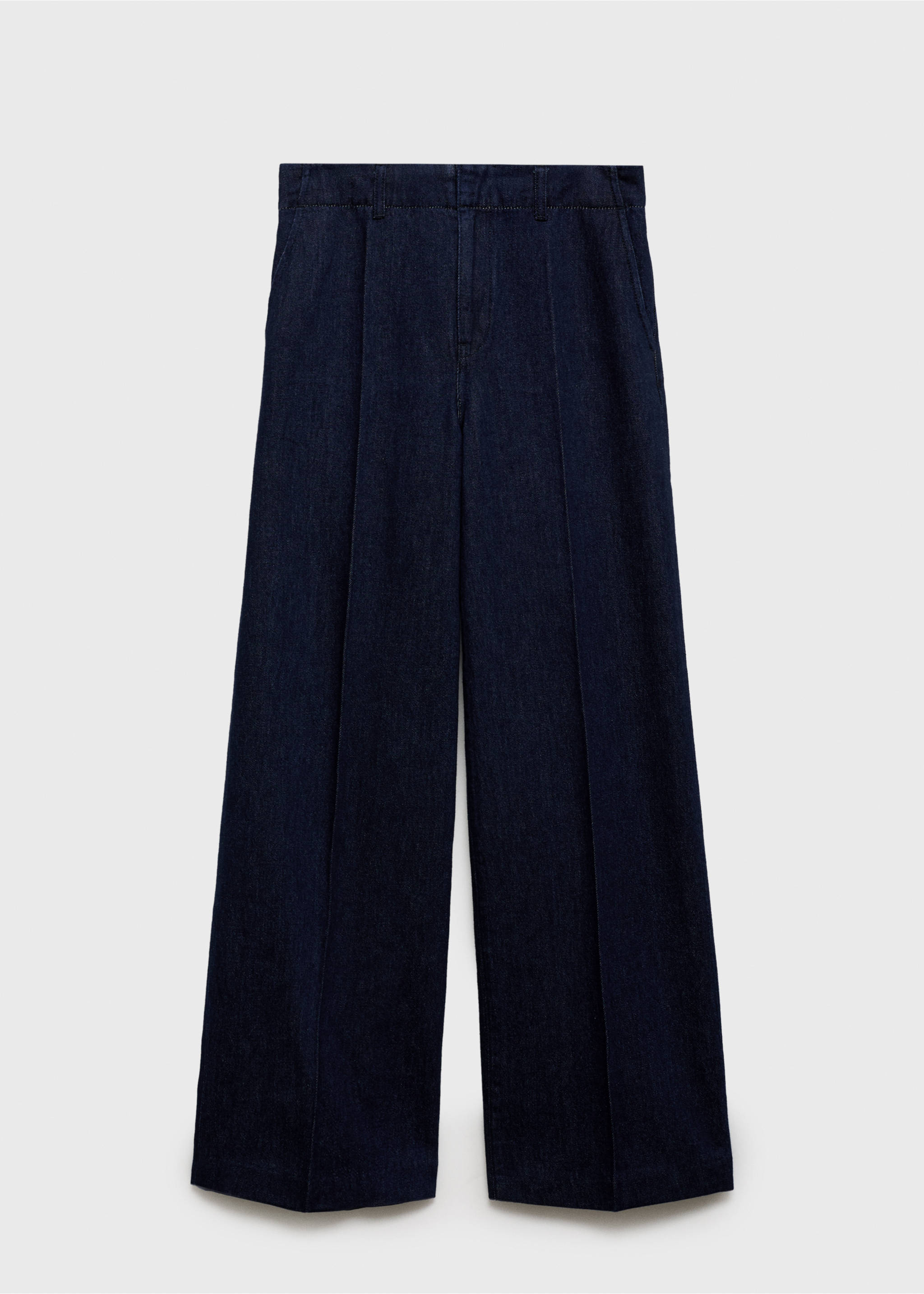 Pantalon denim wideleg - Article sans modèle, Bleu. Ref: 87015773-00.