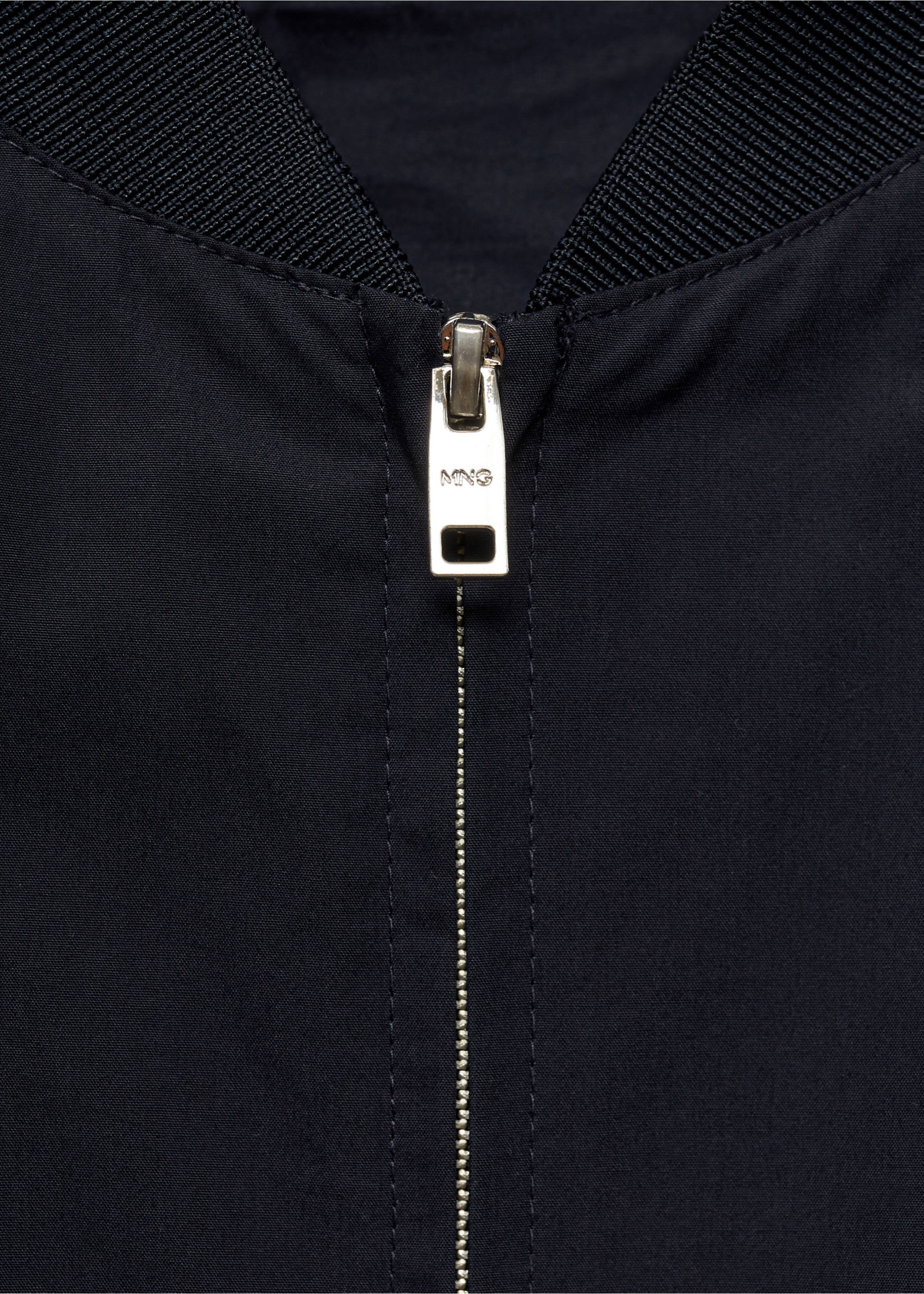 100% cotton bomber jacket - Details of the article 8, Dark Navy. Ref: 87015925-00.