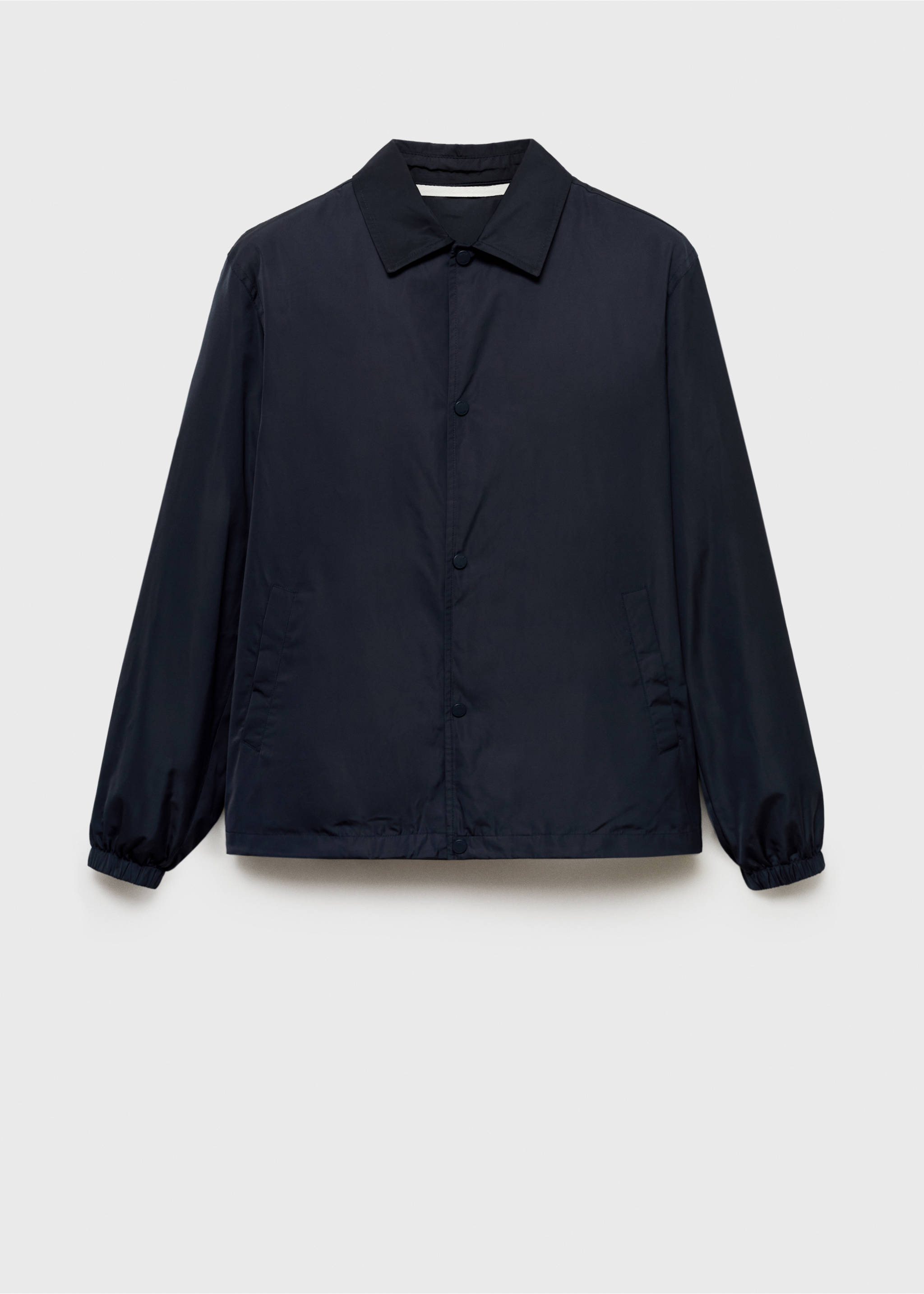 Regular-fit technical fabric jacket - Article without model, Dark Navy. Ref: 87015926-00.