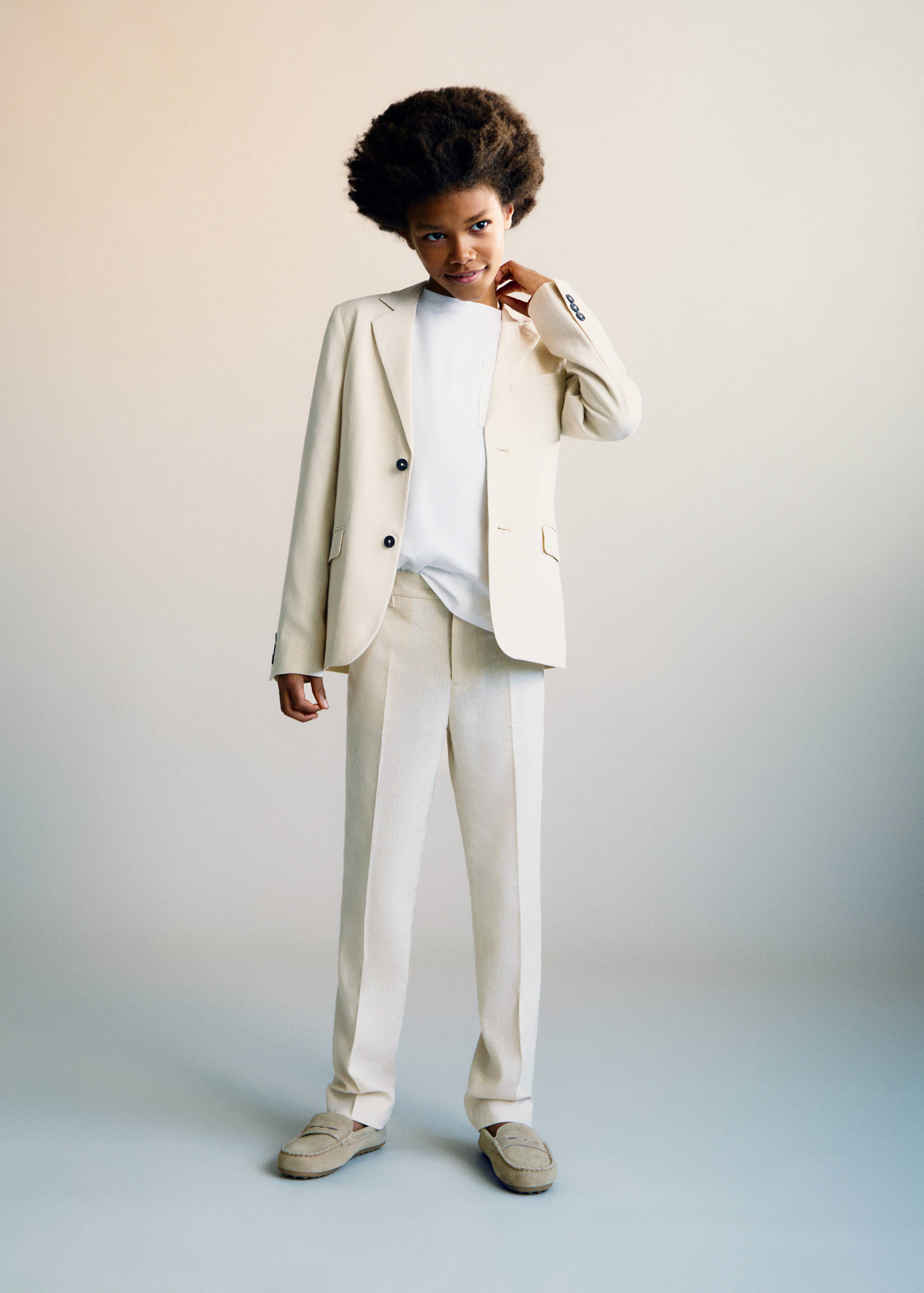 Linen suit jacket - General plane