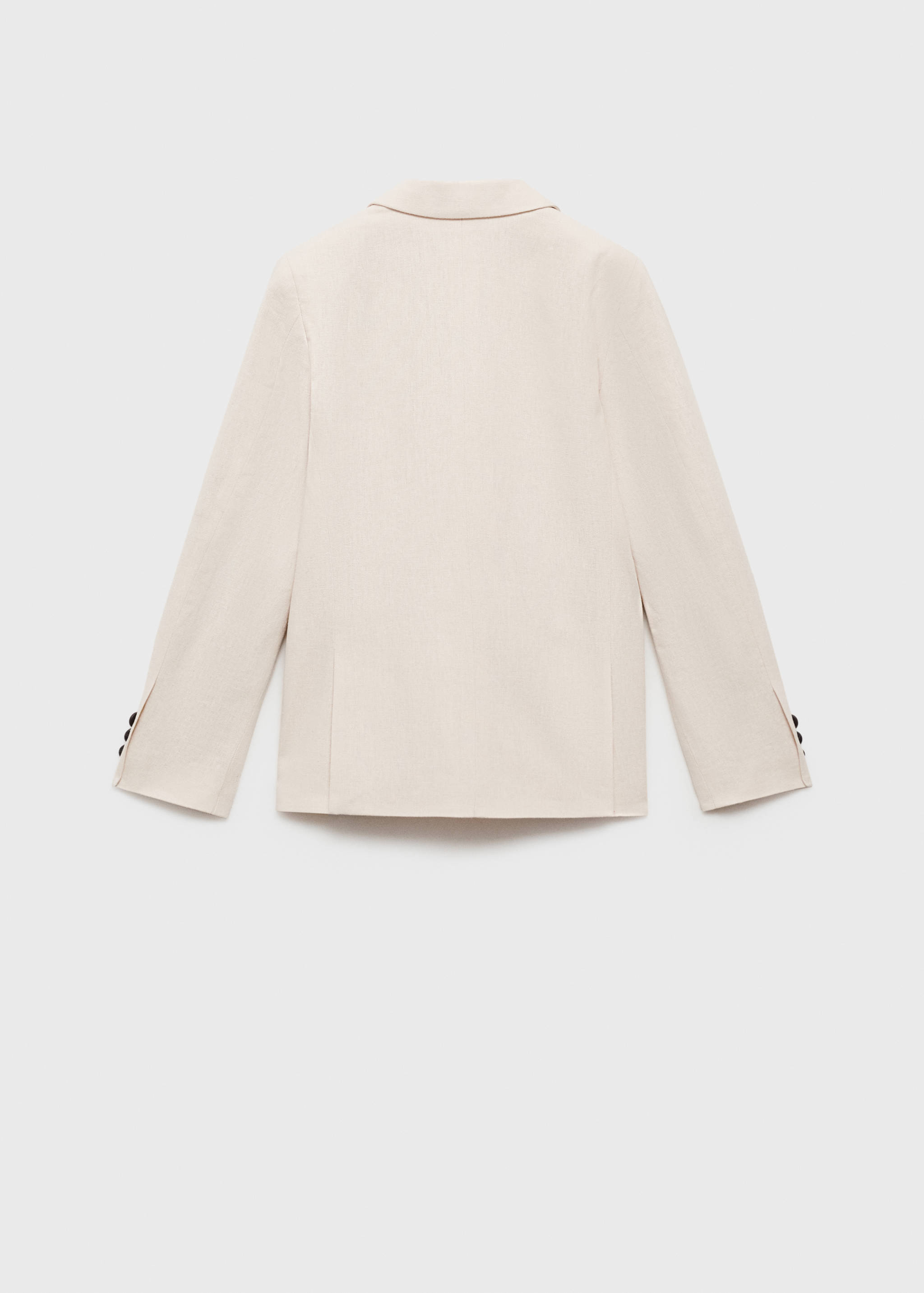 Linen suit jacket - Reverse of the article