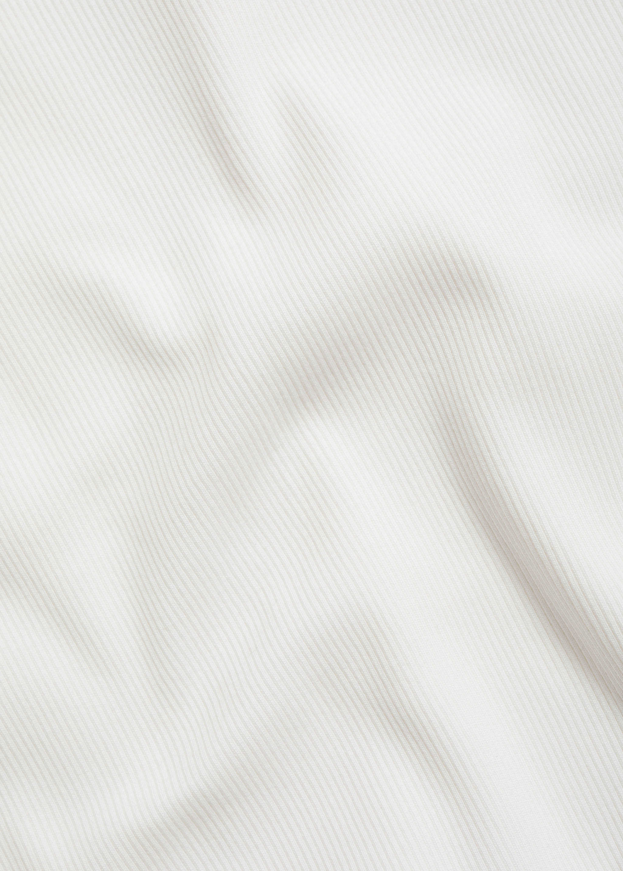 Regular fit ribbed cotton t-shirt - Details of the article 0