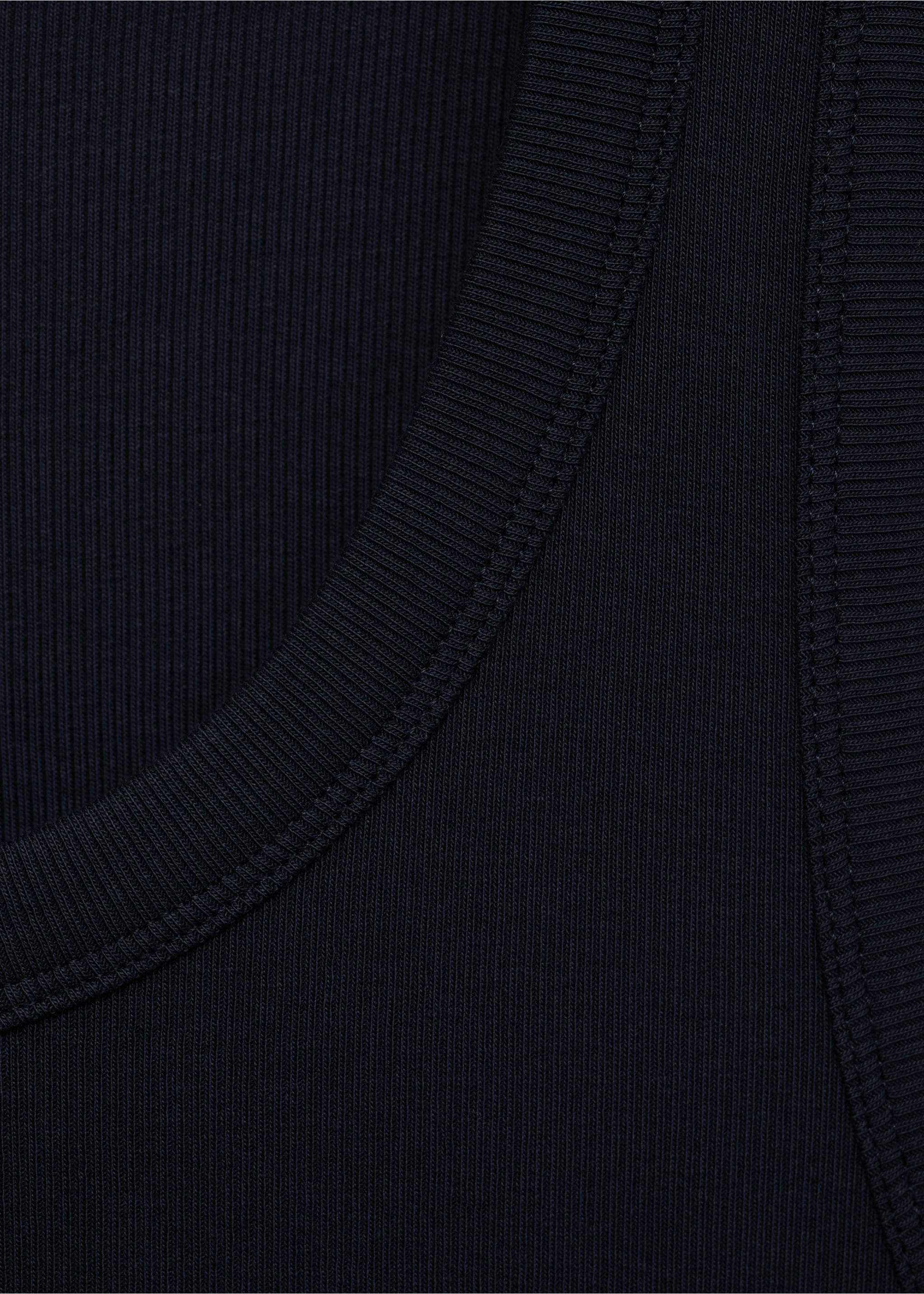 Débardeur côtelé slim fit - Détail de l'article 8, Bleu marine foncé. Ref: 87015941-00.