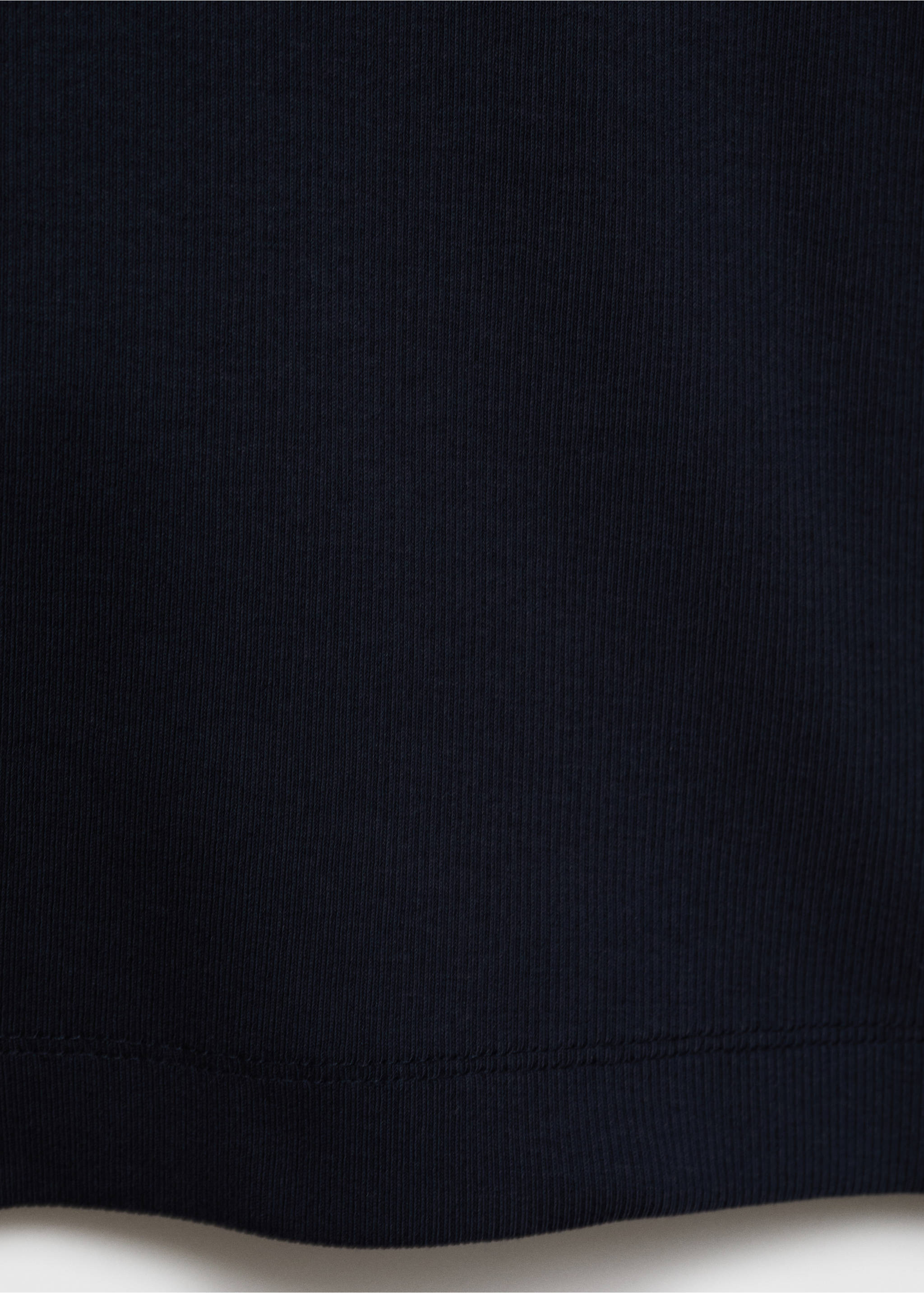 Débardeur côtelé slim fit - Détail de l'article 0, Bleu marine foncé. Ref: 87015941-00.