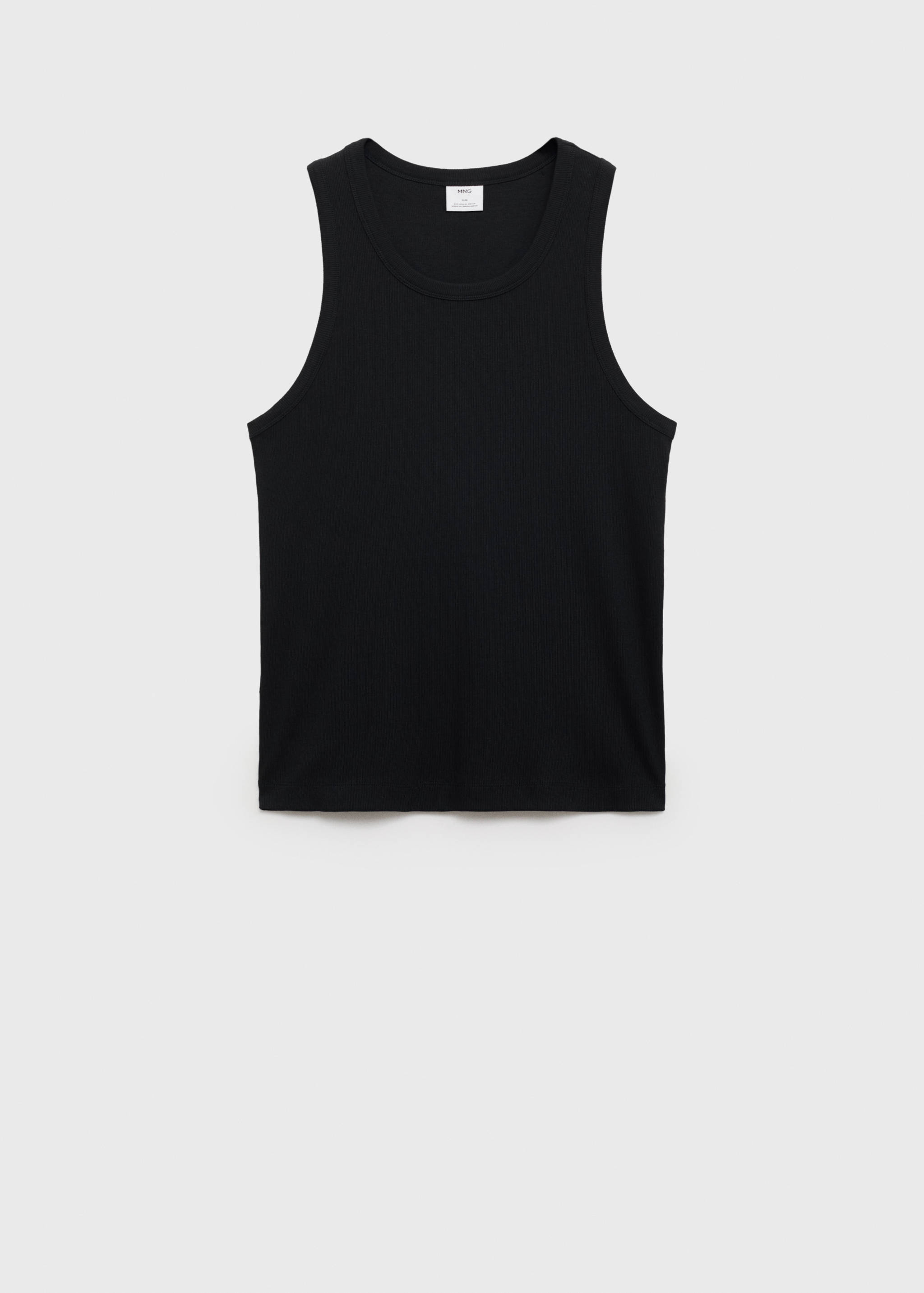 Débardeur côtelé slim fit - Article sans modèle