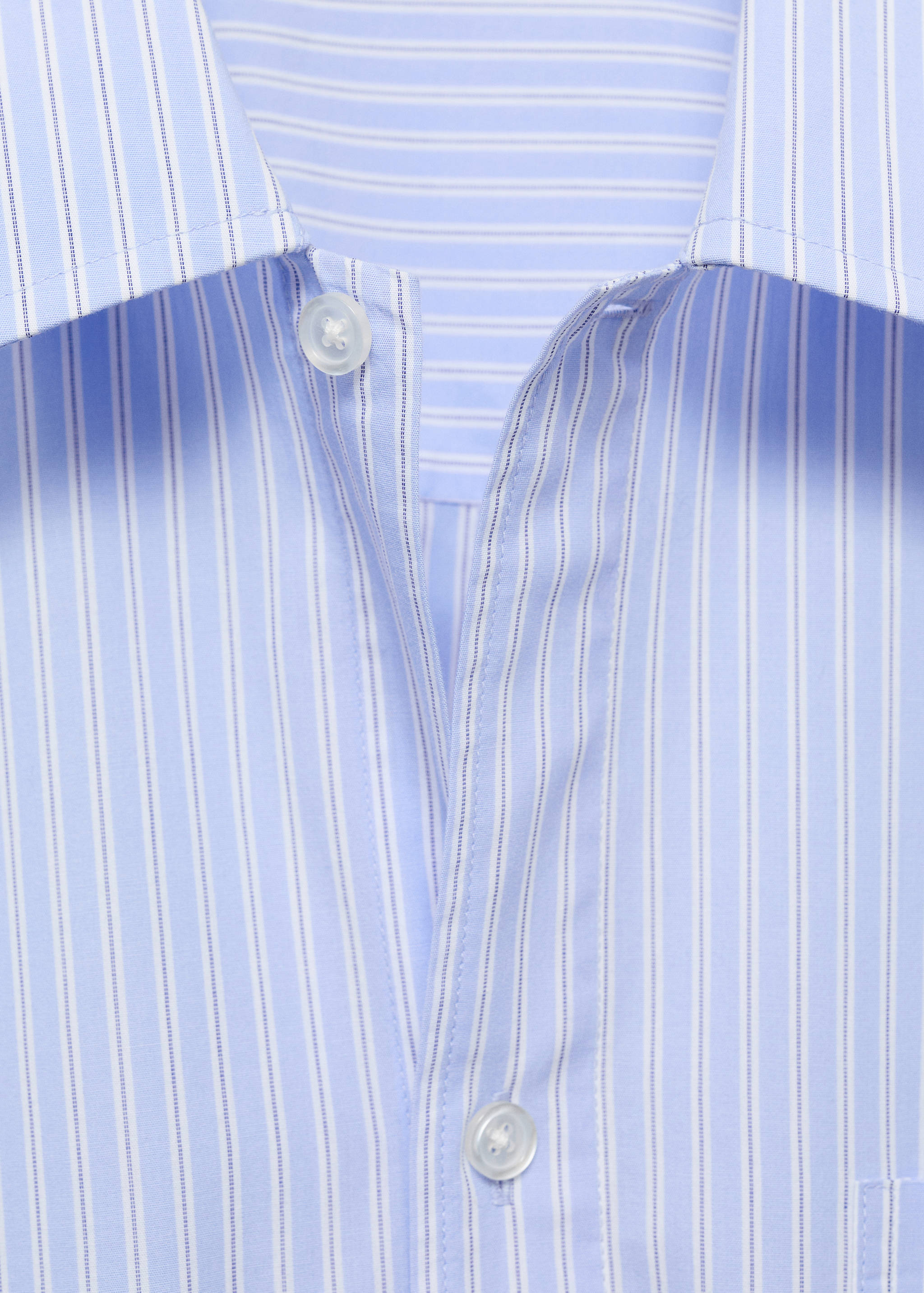 Chemise à rayures 100% coton coupe régulière - Détail de l'article 8