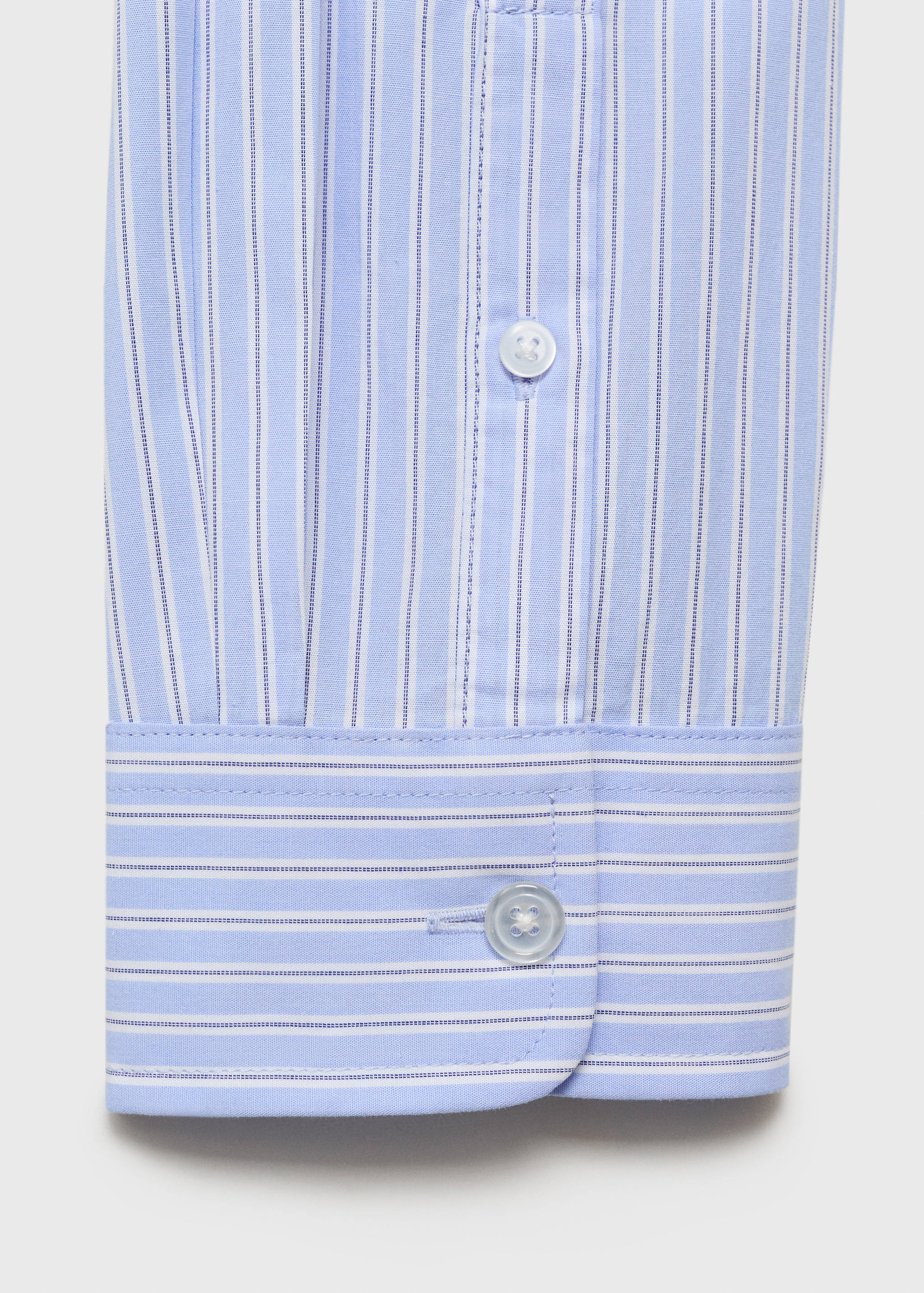 Chemise à rayures 100% coton coupe régulière - Détail de l'article 0