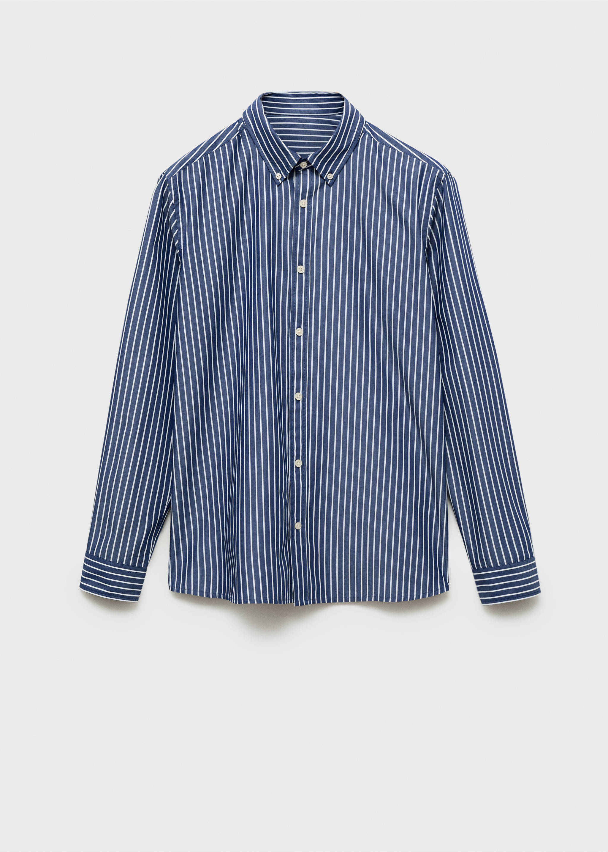 Regular-fit 100% cotton shirt - Article without model, Dark Navy. Ref: 87015943-00.