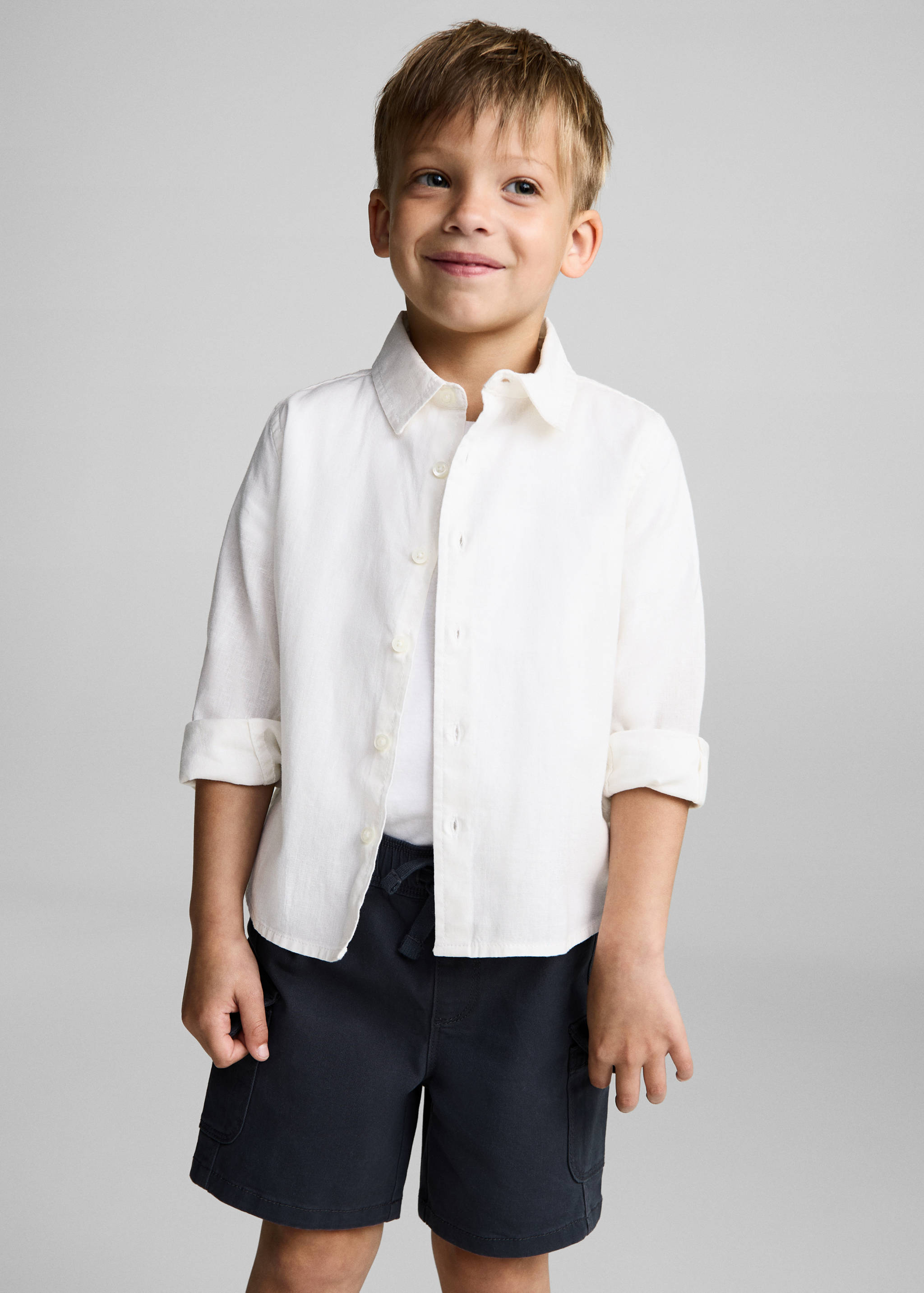 Cotton and linen shirt - Medium plane