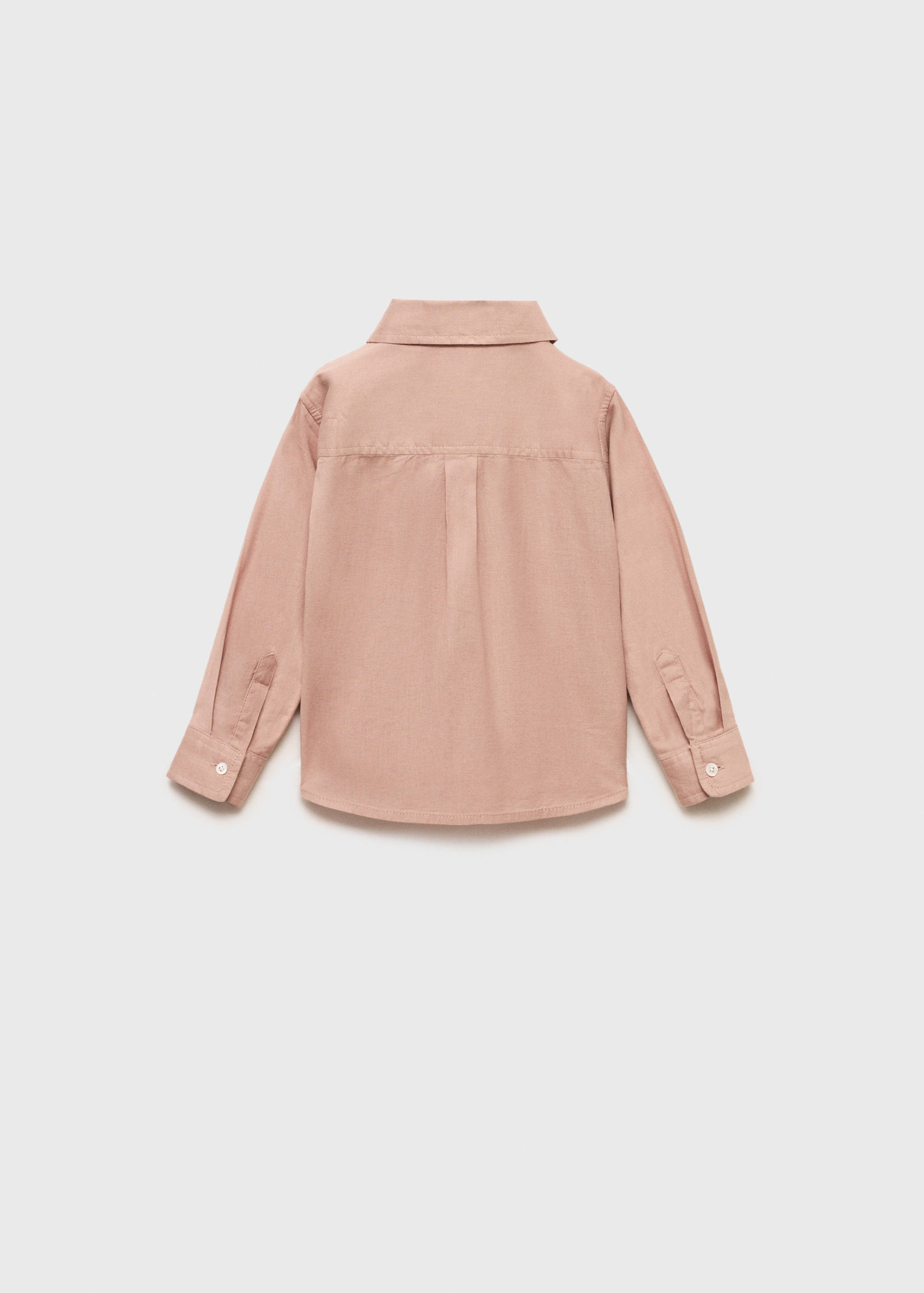 Cotton and linen shirt - Reverse of the article