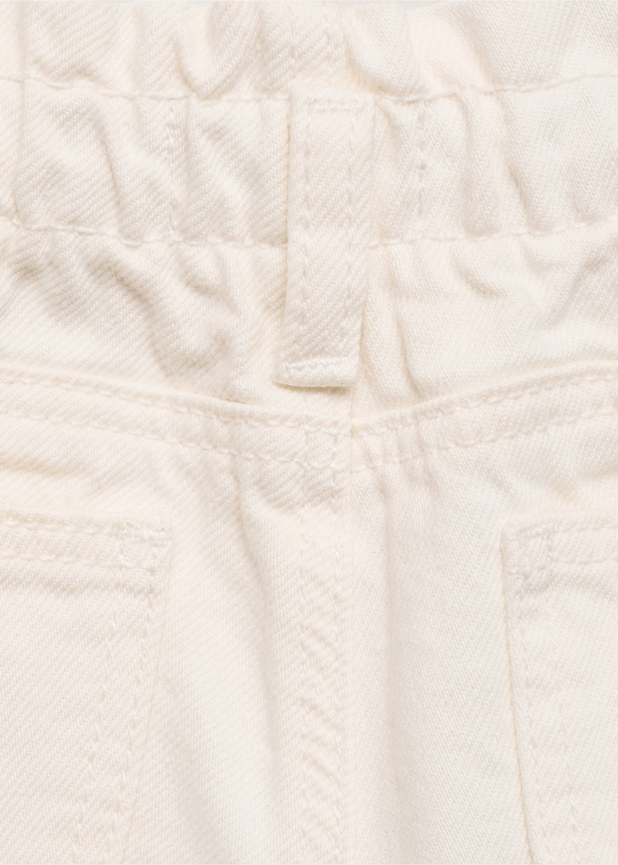 Short en jean paperbag - Détail de l'article 0, Écru. Ref: 87015948-00.
