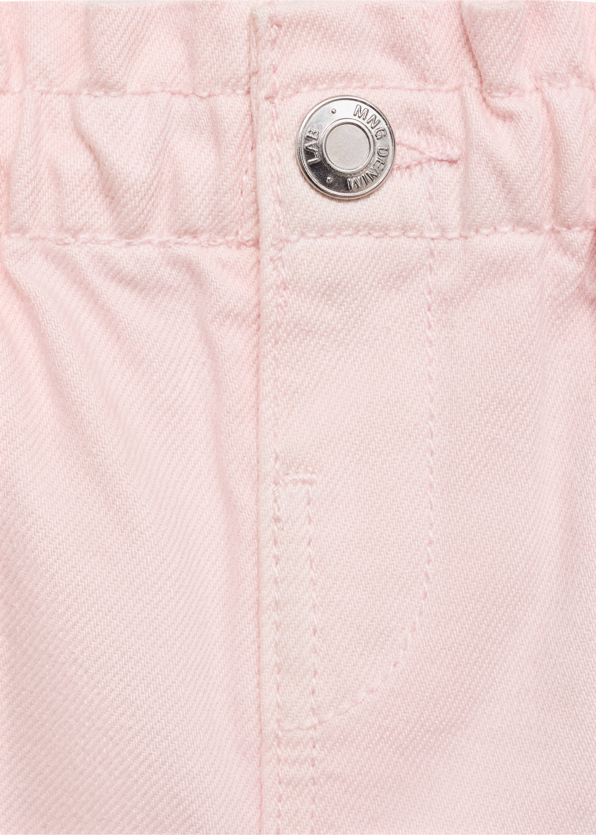 Short en jean paperbag - Détail de l'article 8, Rose. Ref: 87015948-00.