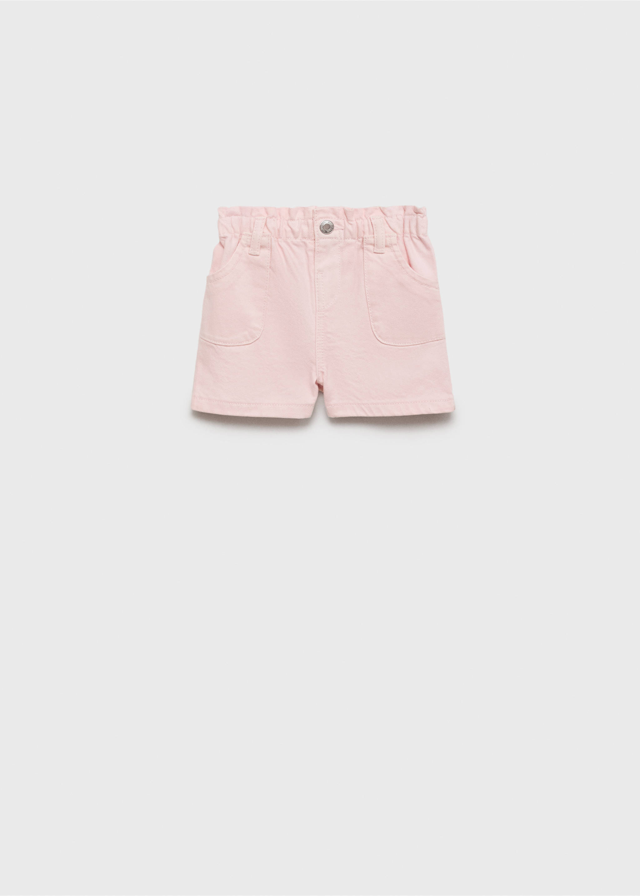 Short en jean paperbag - Article sans modèle, Rose. Ref: 87015948-00.