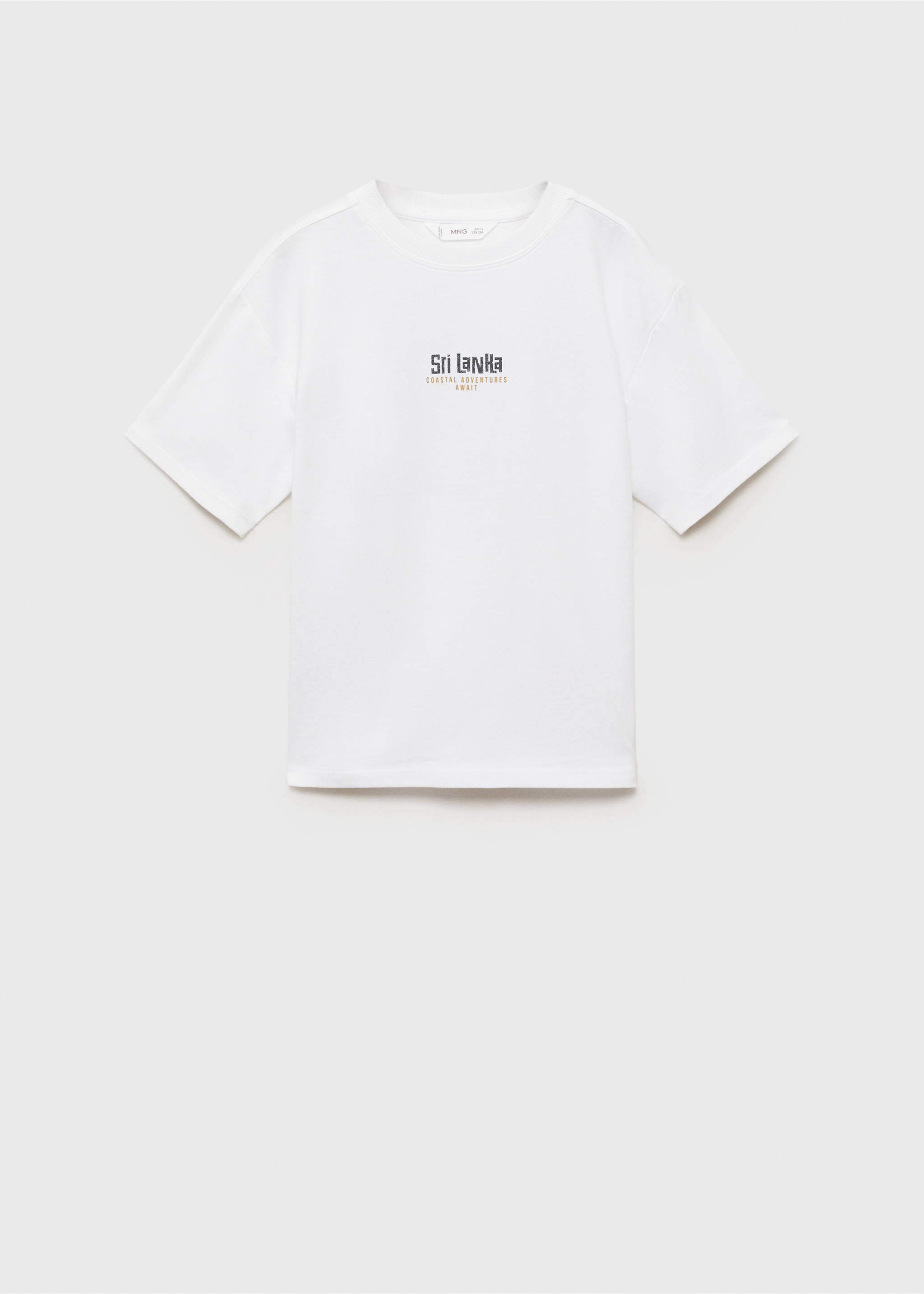 Camiseta algodón estampada - Artículo sin modelo, Blanco roto. Ref: 87015952-00.