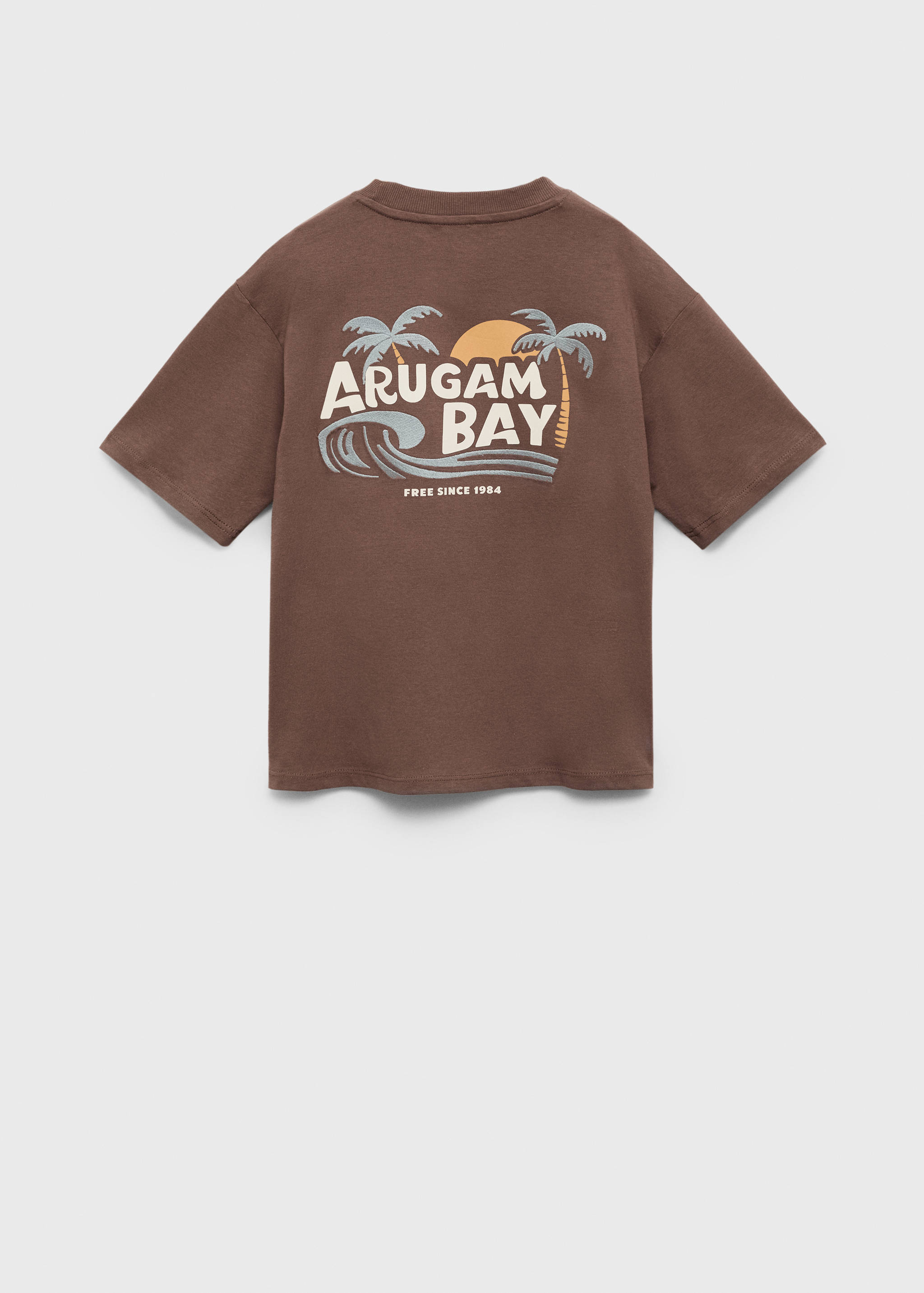 Palm print T-shirt - Reverse of the article