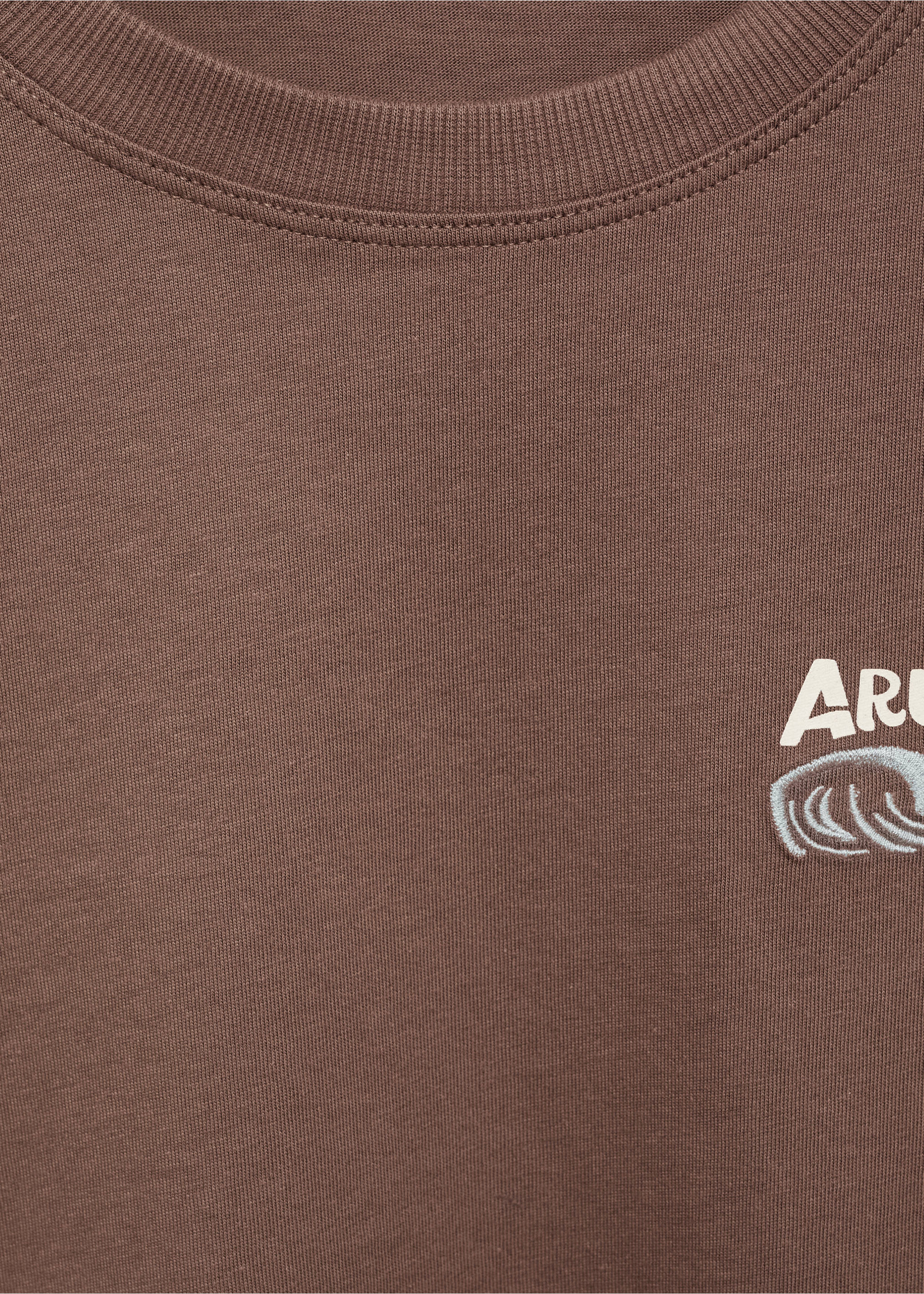 Palm print T-shirt - Details of the article 8, Brown. Ref: 87015953-00.