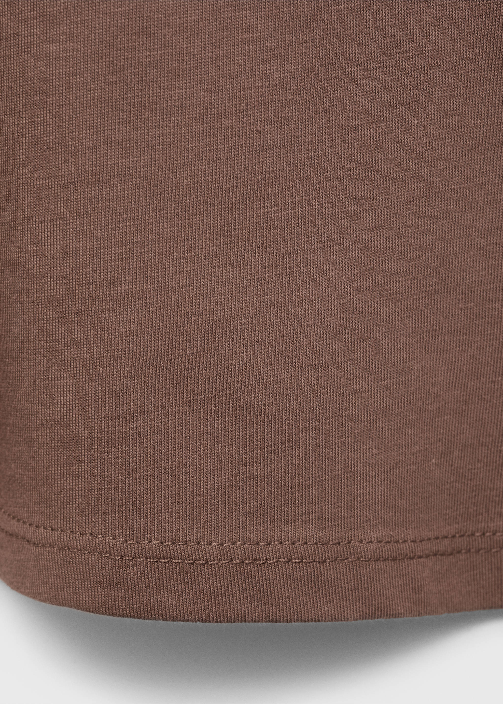 Palm print T-shirt - Details of the article 0, Brown. Ref: 87015953-00.