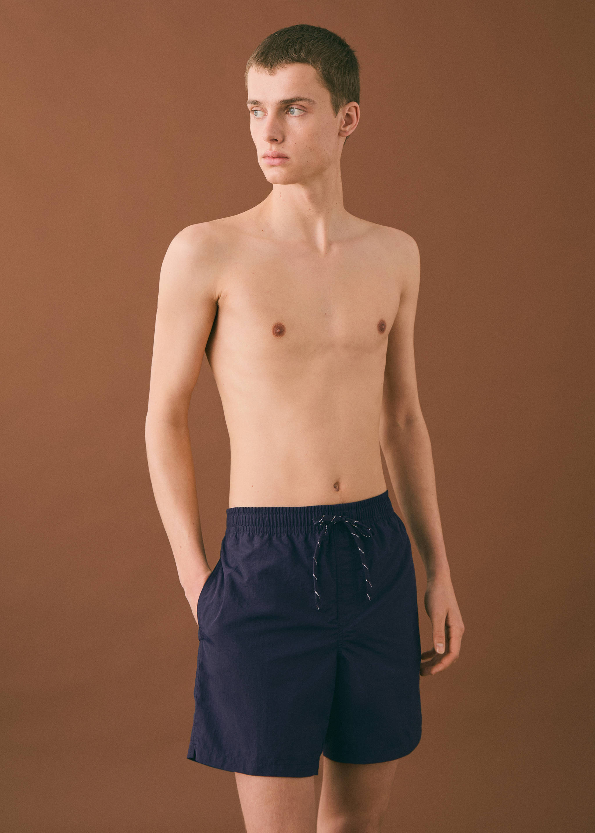 Textured lace swimsuit - Medium plane