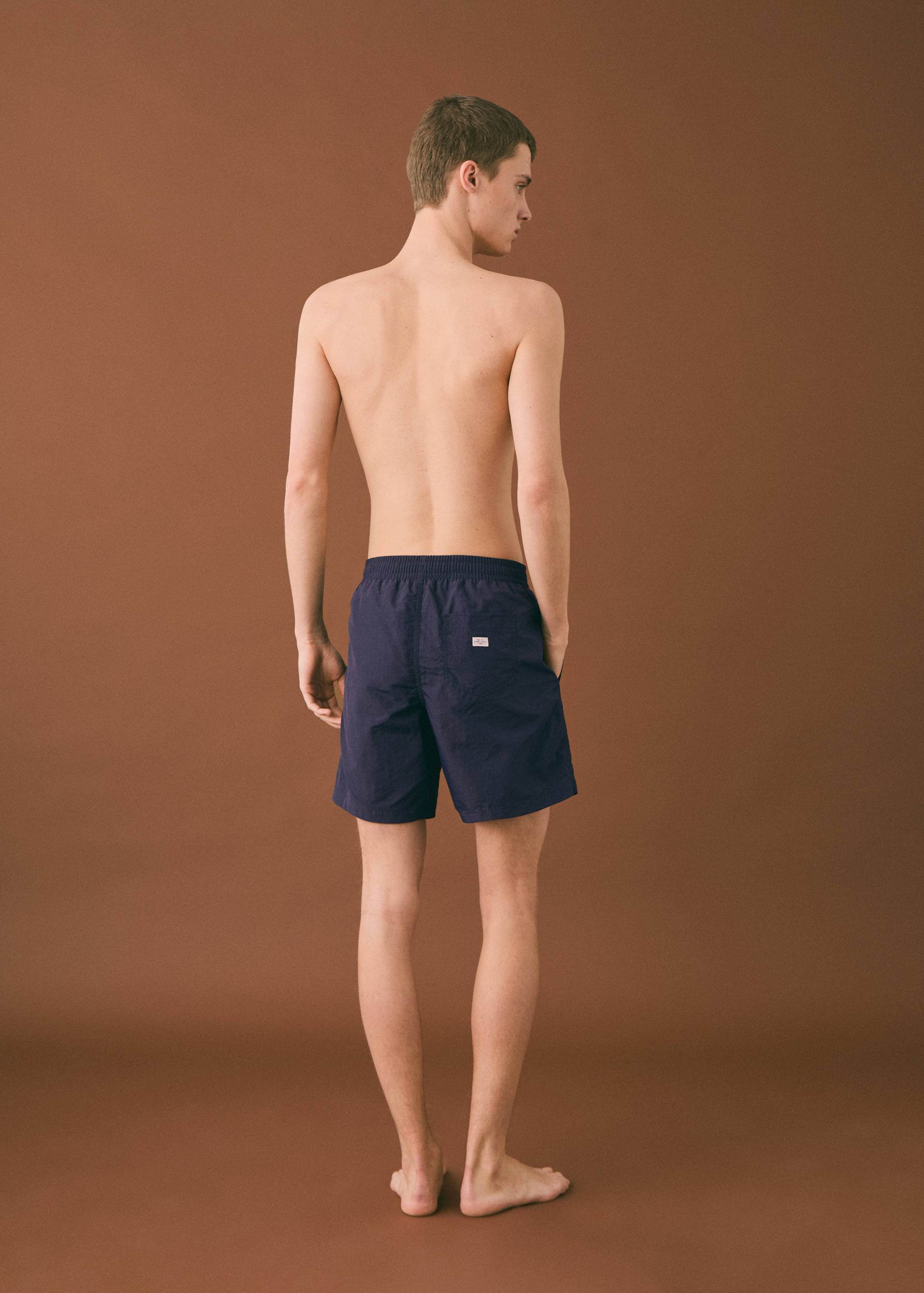 Textured lace swimsuit - Reverse of the article