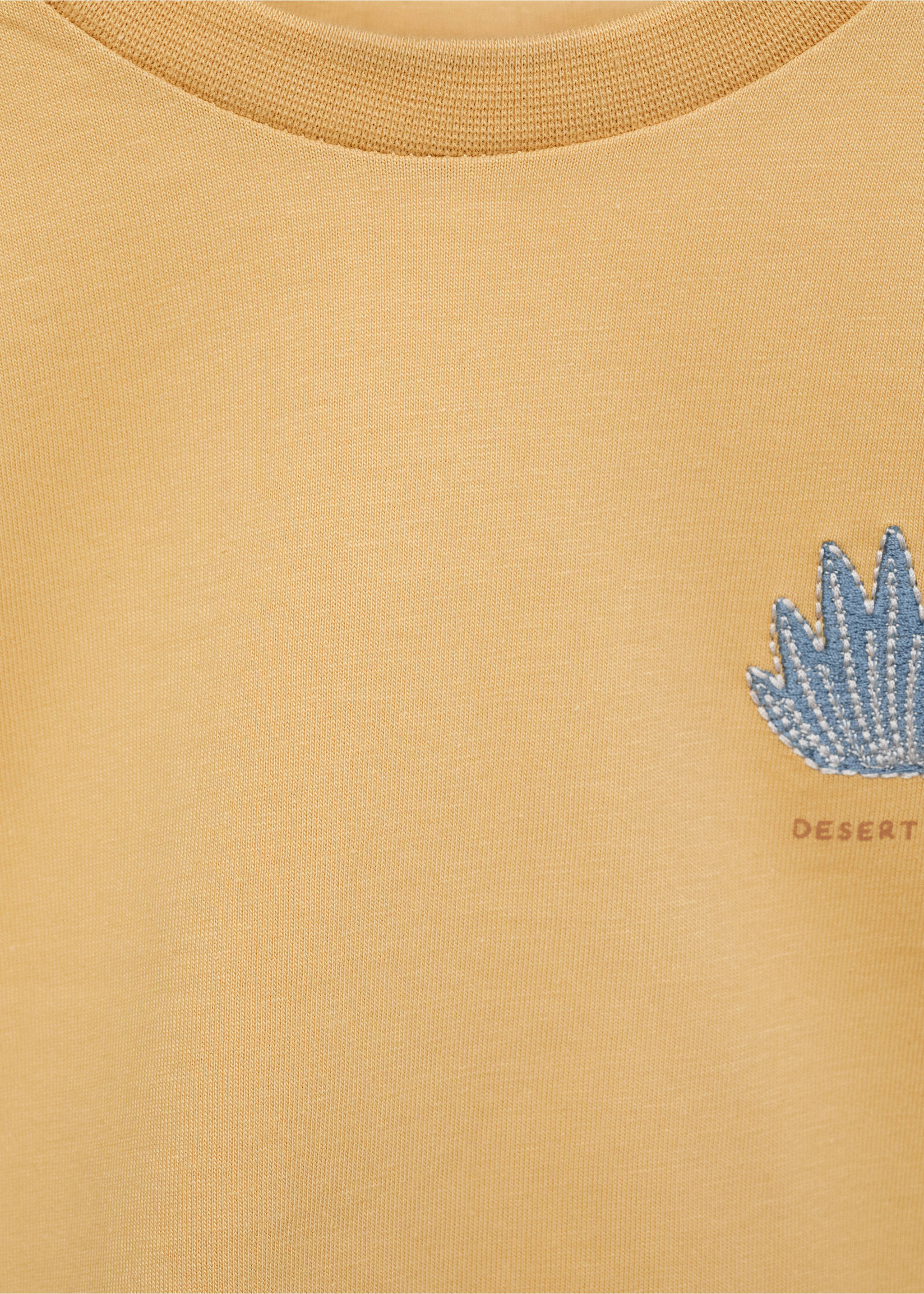 T-shirt en coton imprimé - Détail de l'article 8, Ocre. Ref: 87015960-00.