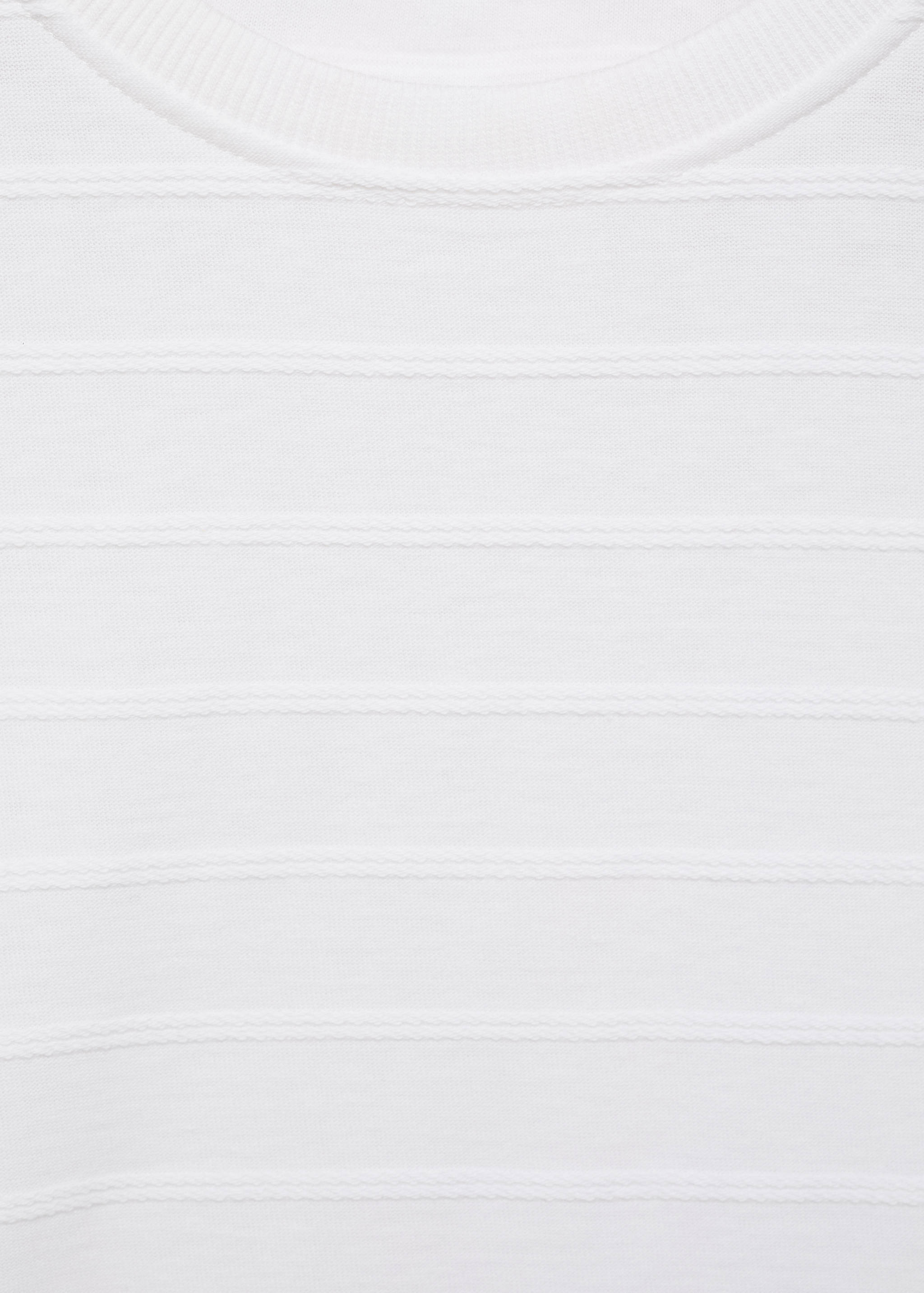 T-Shirt Baumwolle Streifen Relief - Detail des Artikels 8