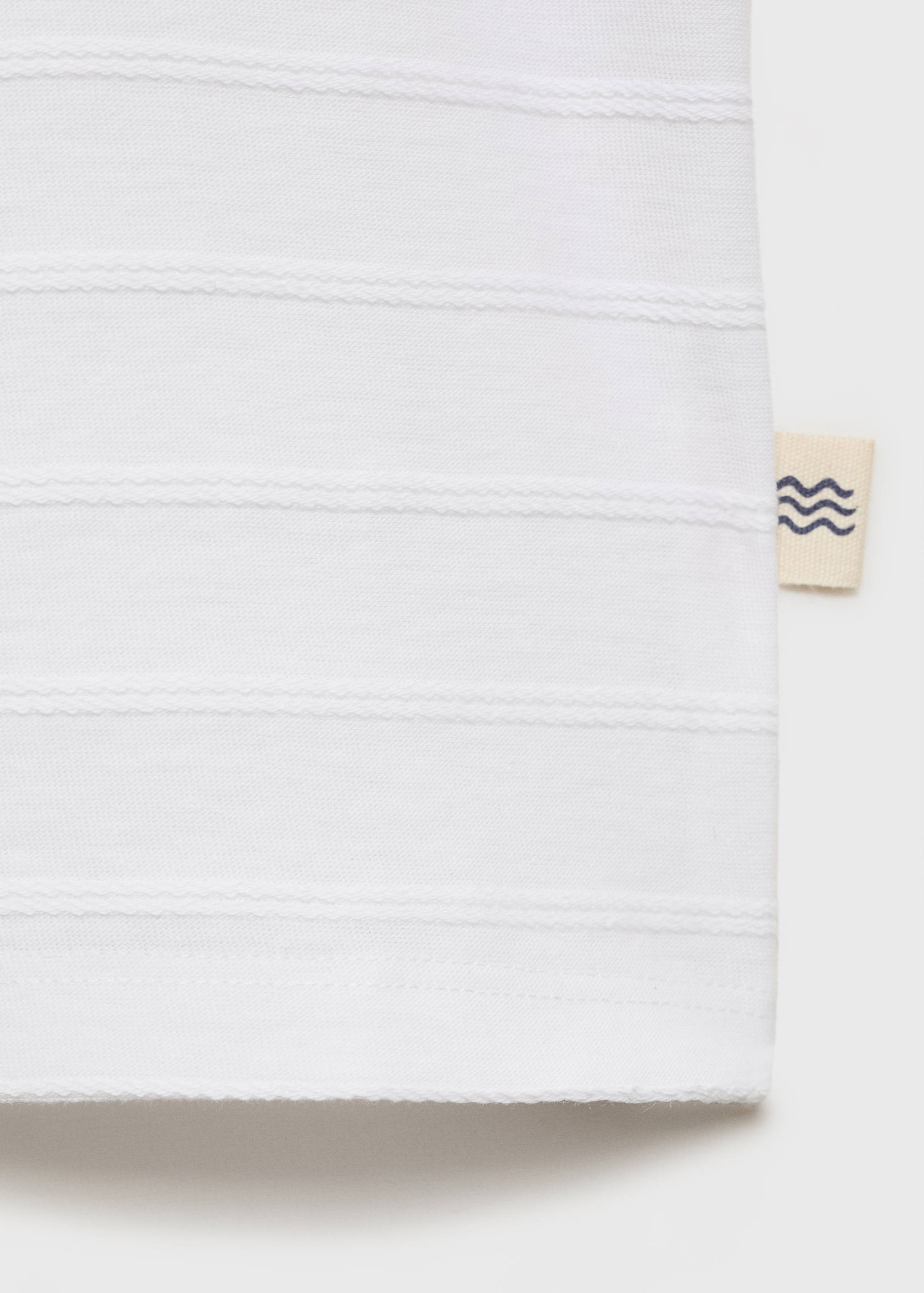 T-Shirt Baumwolle Streifen Relief - Detail des Artikels 0