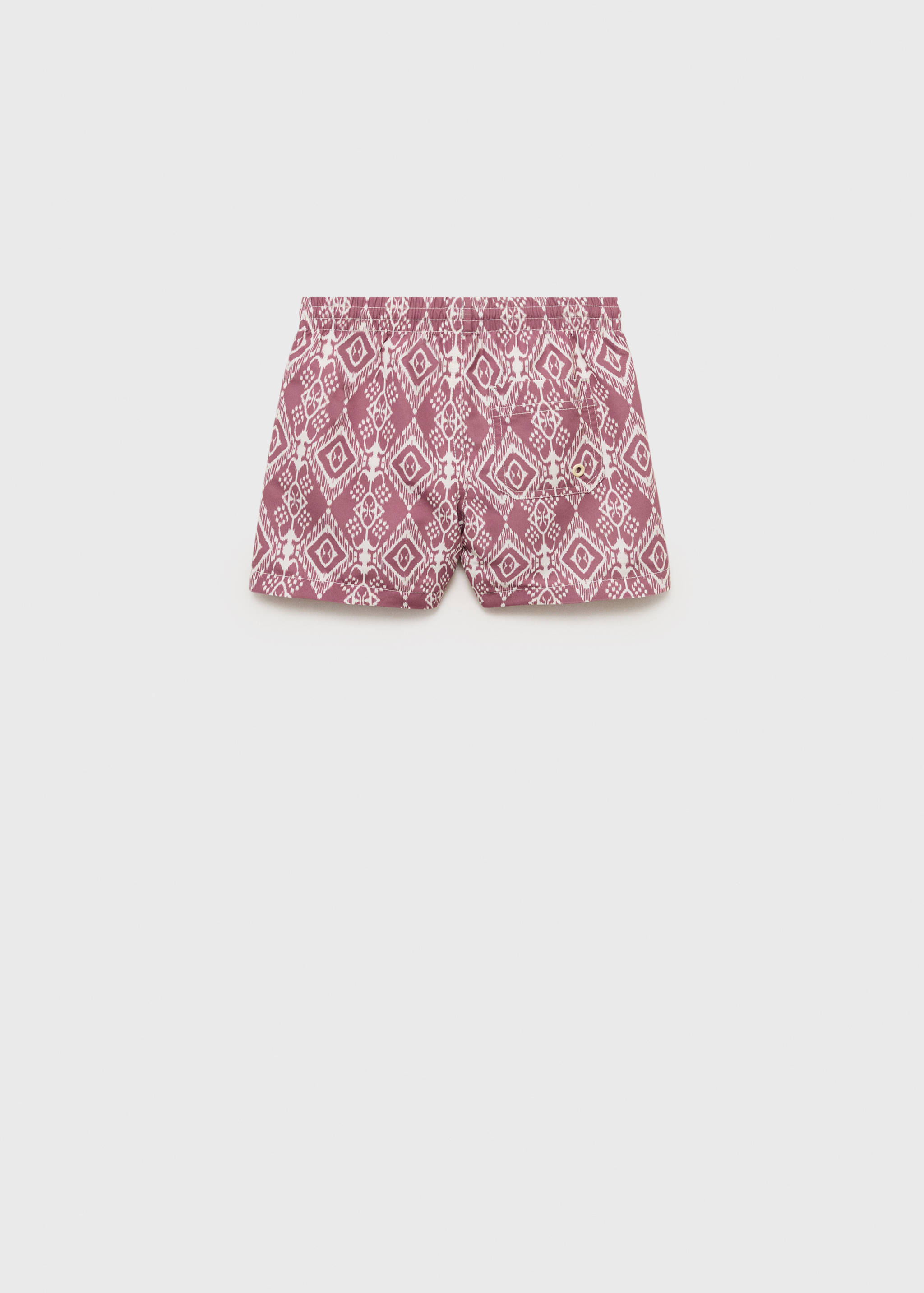 Printed swimming trunks - Reverse of the article