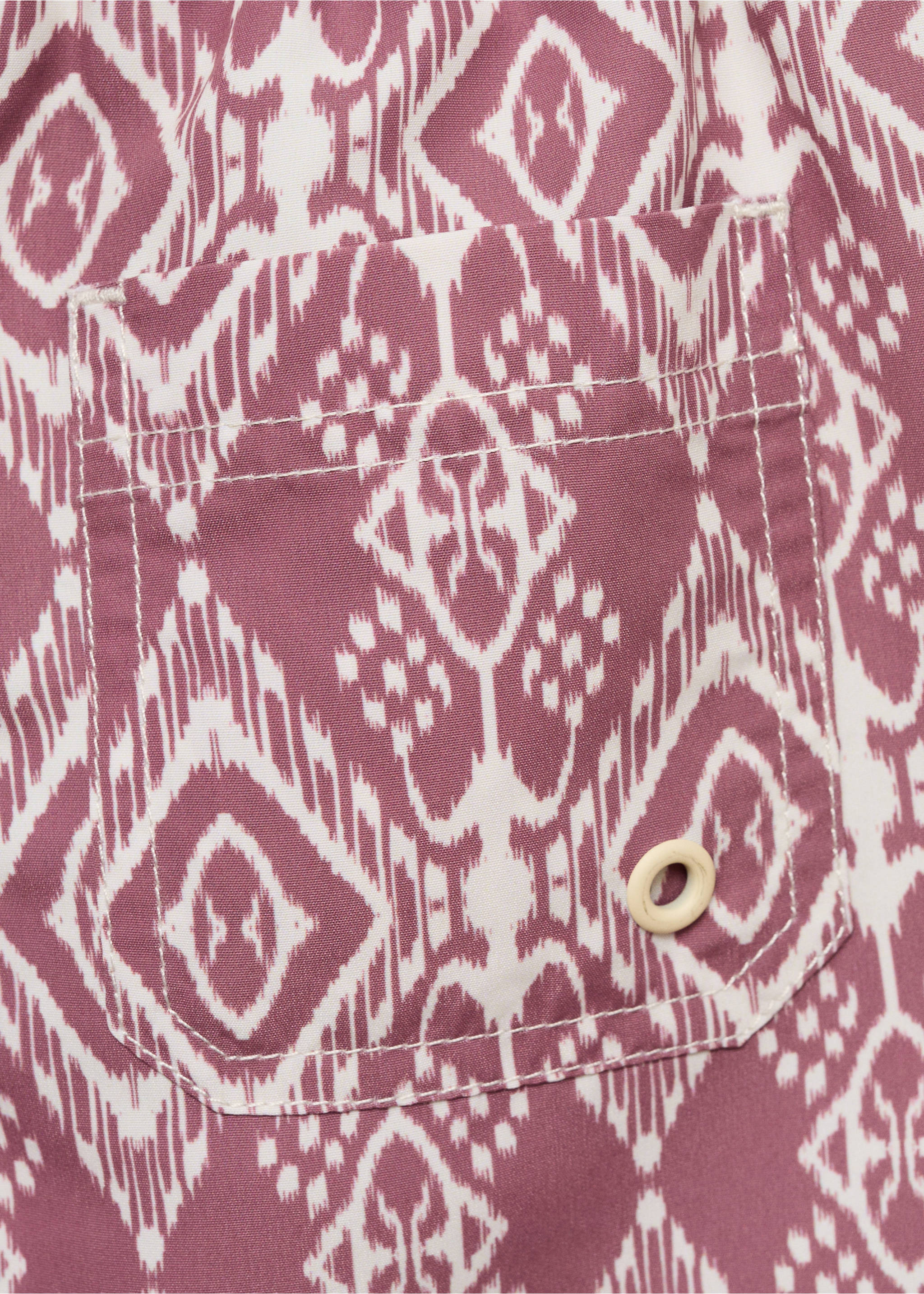 Printed swimming trunks - Details of the article 0, Wine. Ref: 87015965-00.