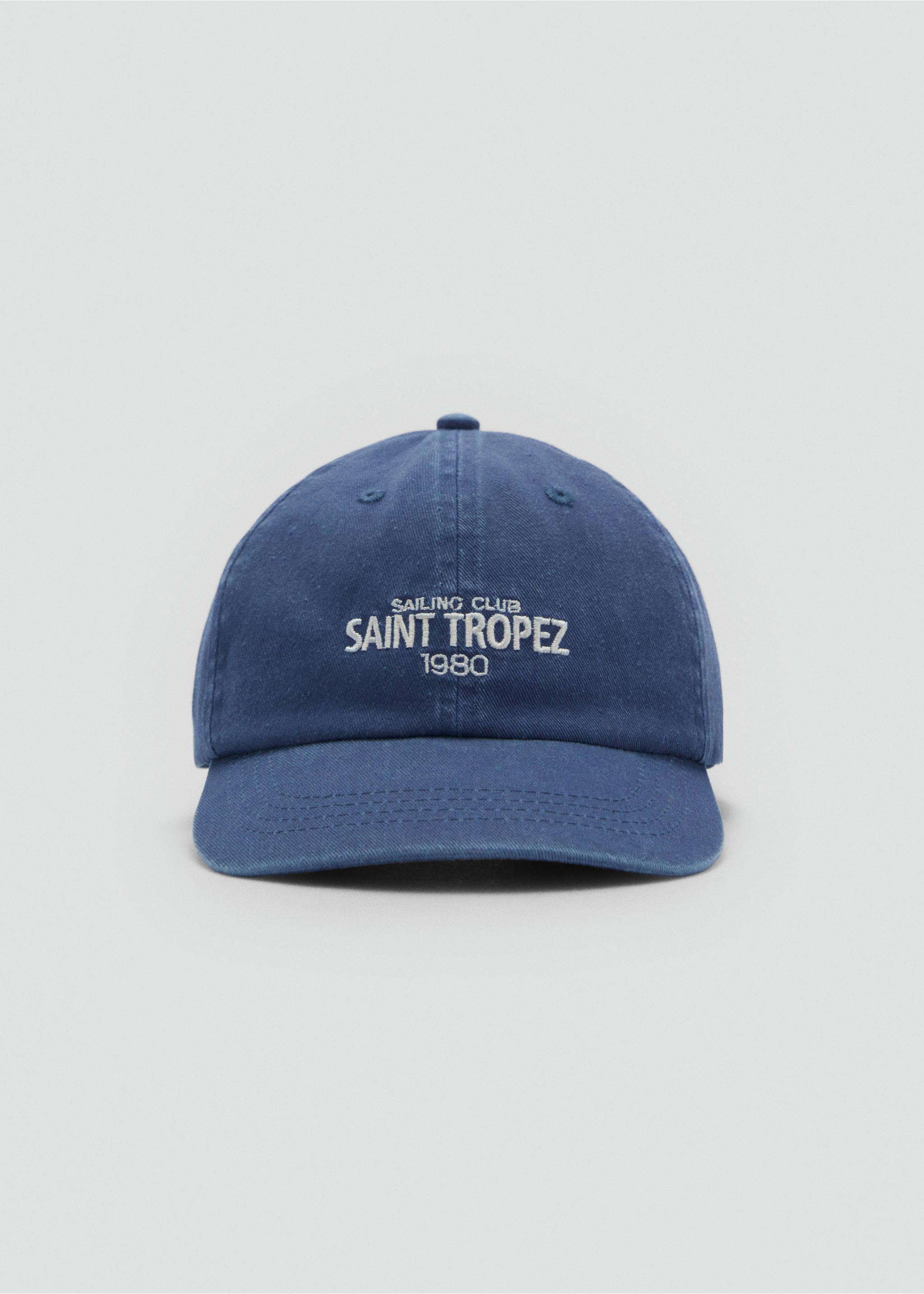 Denim-Schirmmütze - Mittlere Ansicht, Marineblau. Ref: 87015977-00.