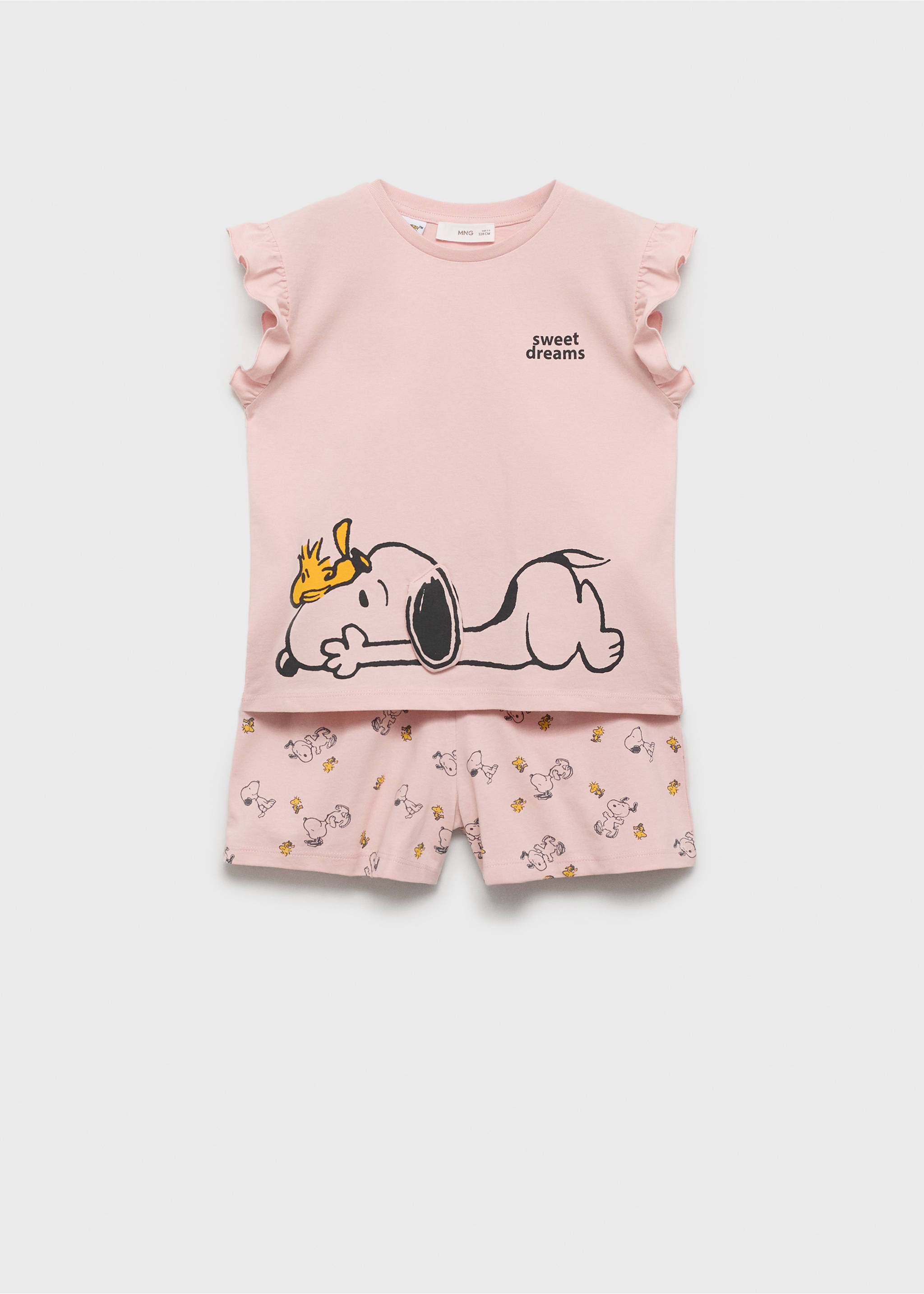 Kurzer Snoopy Pyjama - Artikel ohne Model, Rosa. Ref: 87015981-00.
