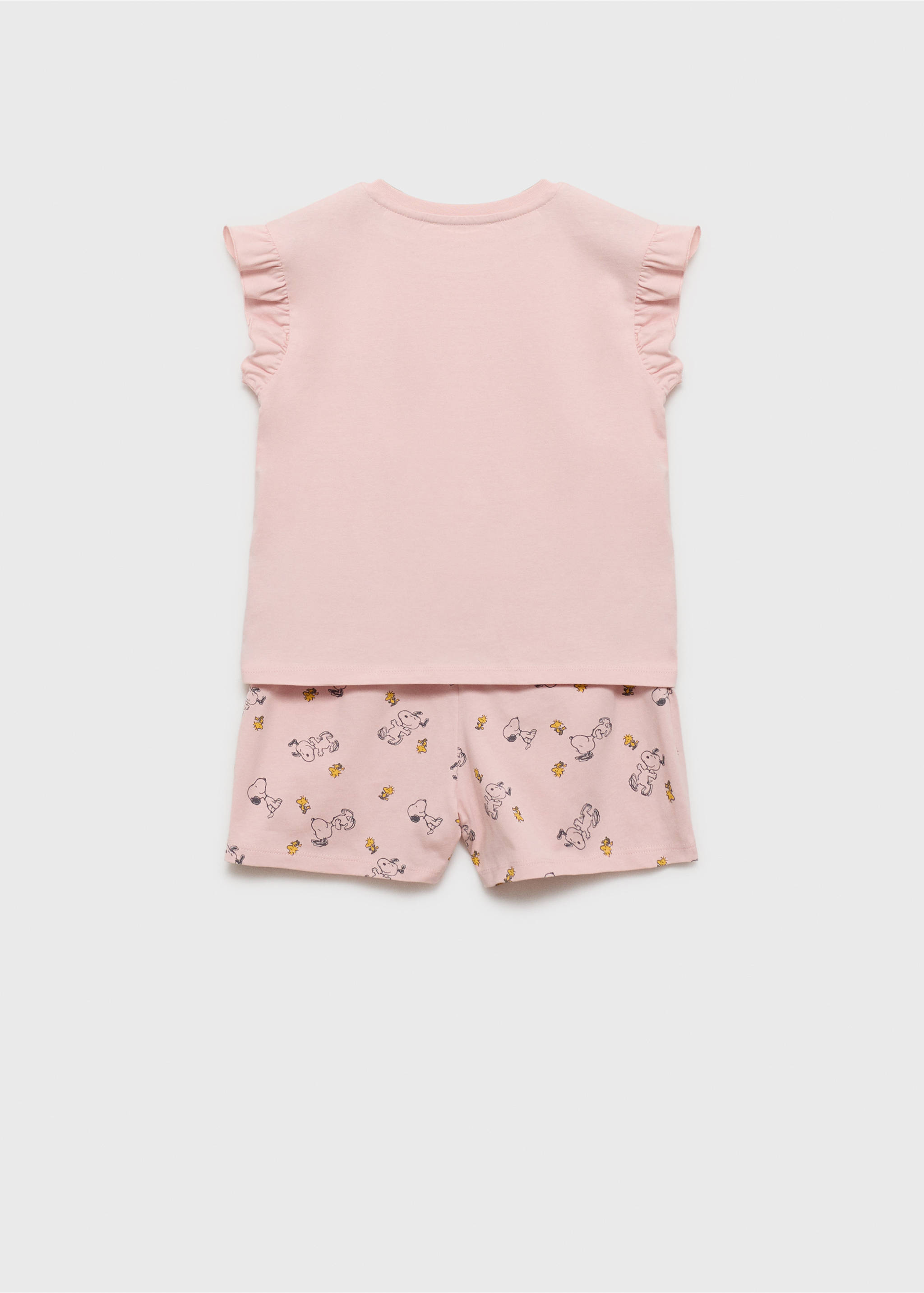 Kurzer Snoopy Pyjama - Rückseite des Artikels, Rosa. Ref: 87015981-00.